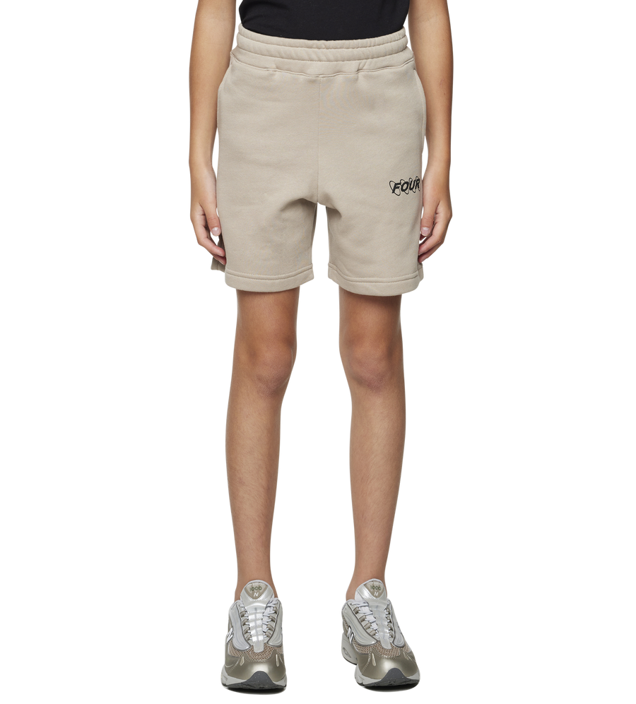 Circles Logo Shorts Vintage Khaki