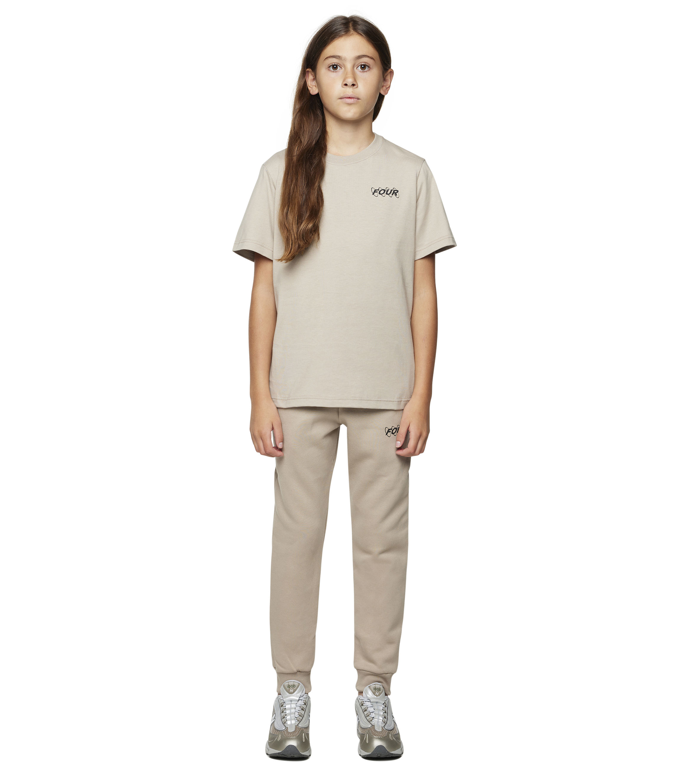 Circles Logo T-Shirt Vintage Khaki