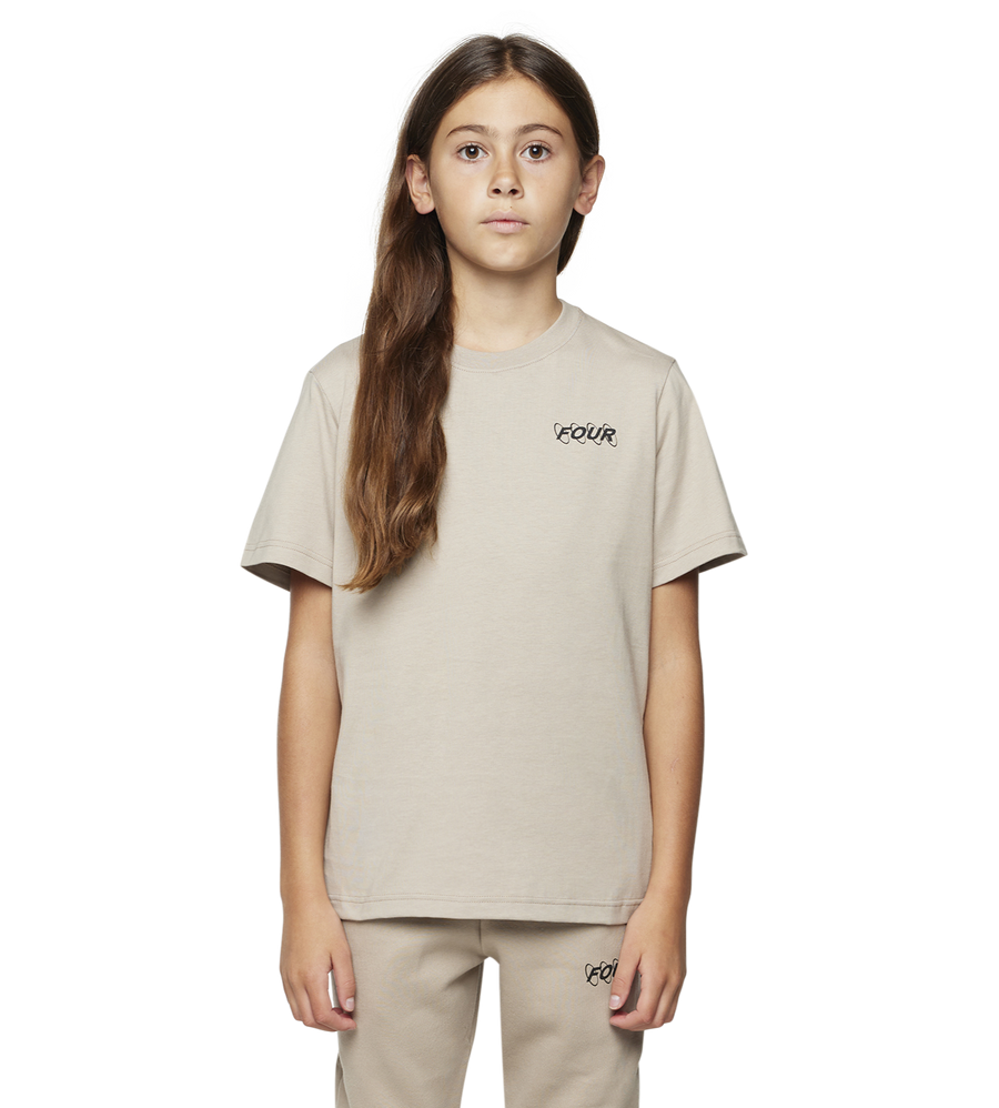 Circles Logo T-Shirt Vintage Khaki