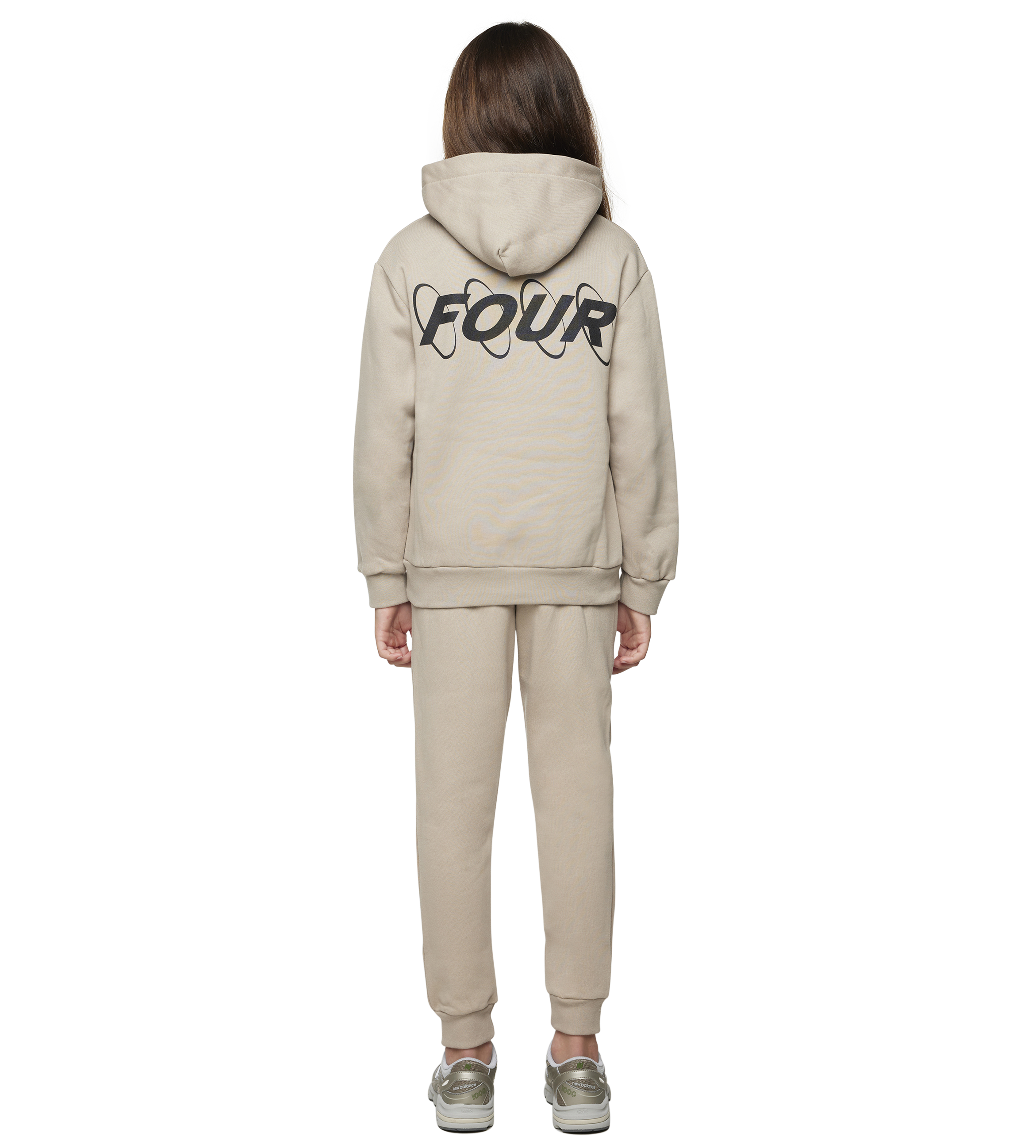 Circles Logo Zip Up Hoodie Vintage Khaki