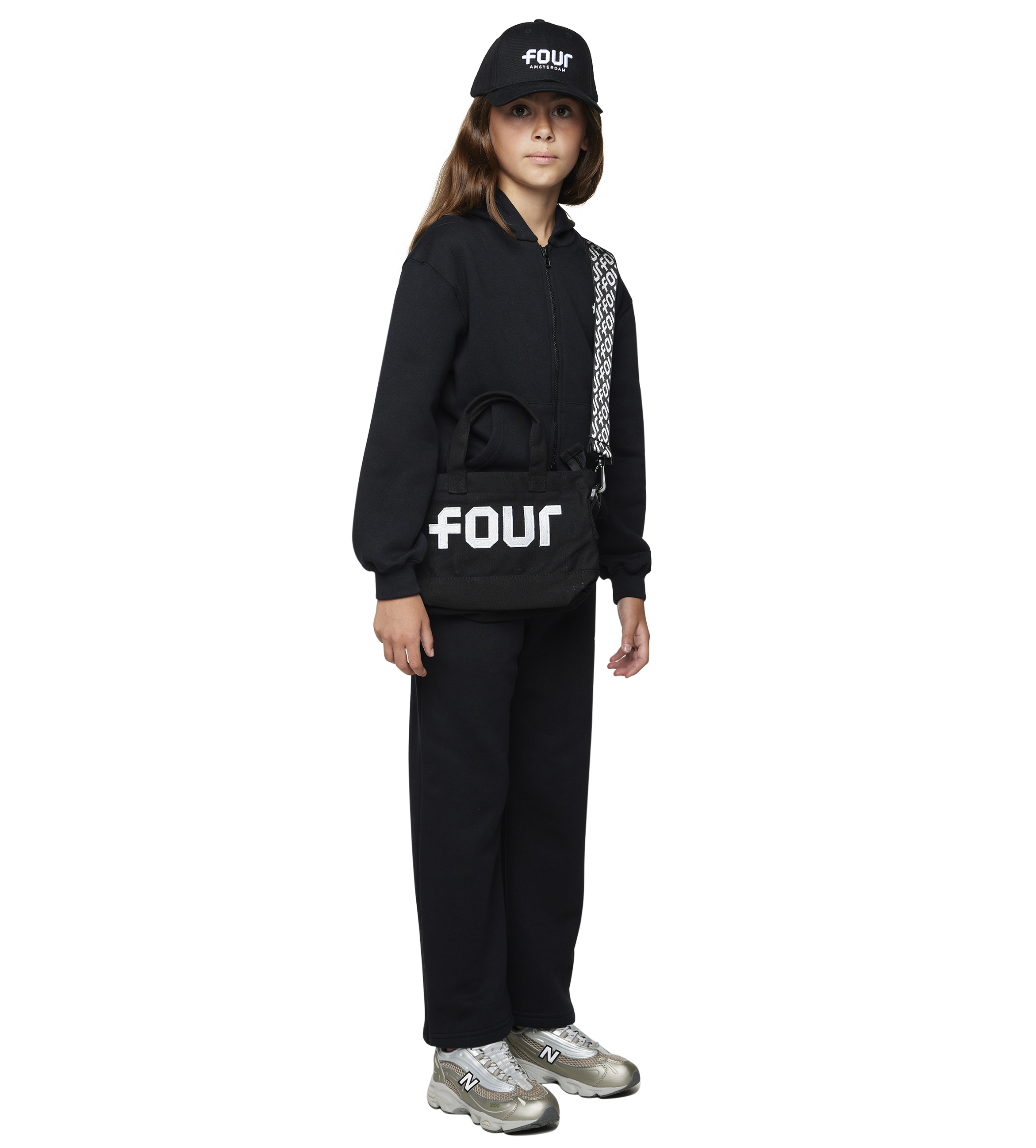 Four Logo Cap Black