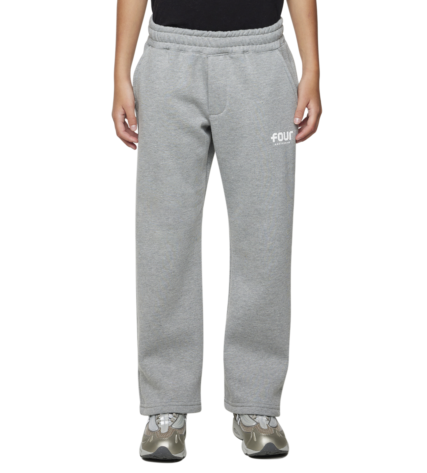 Logo Straight Leg Grey Melange
