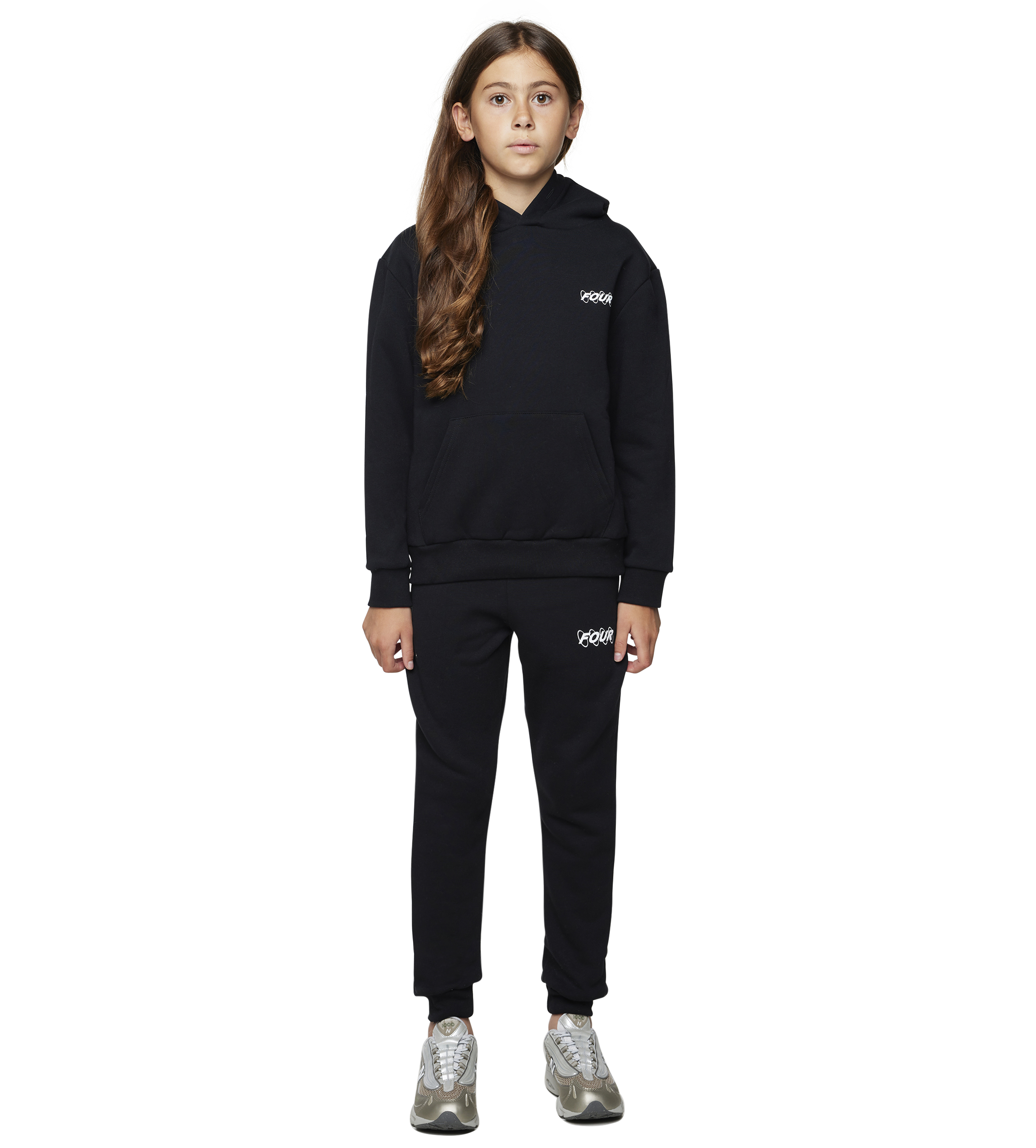 Circles Logo Hoodie Black