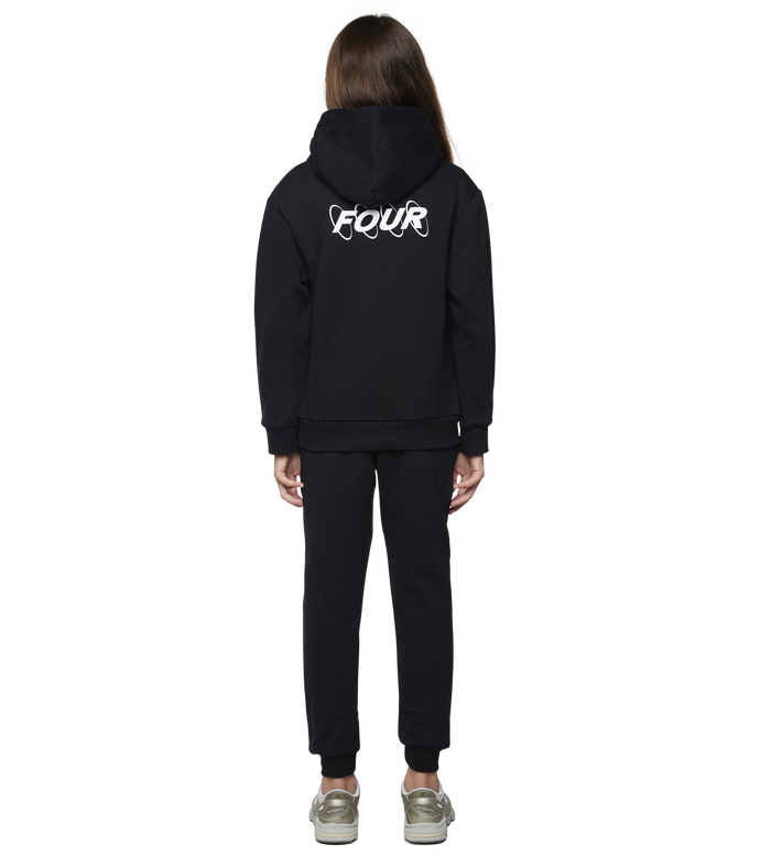Circles Logo Hoodie Black