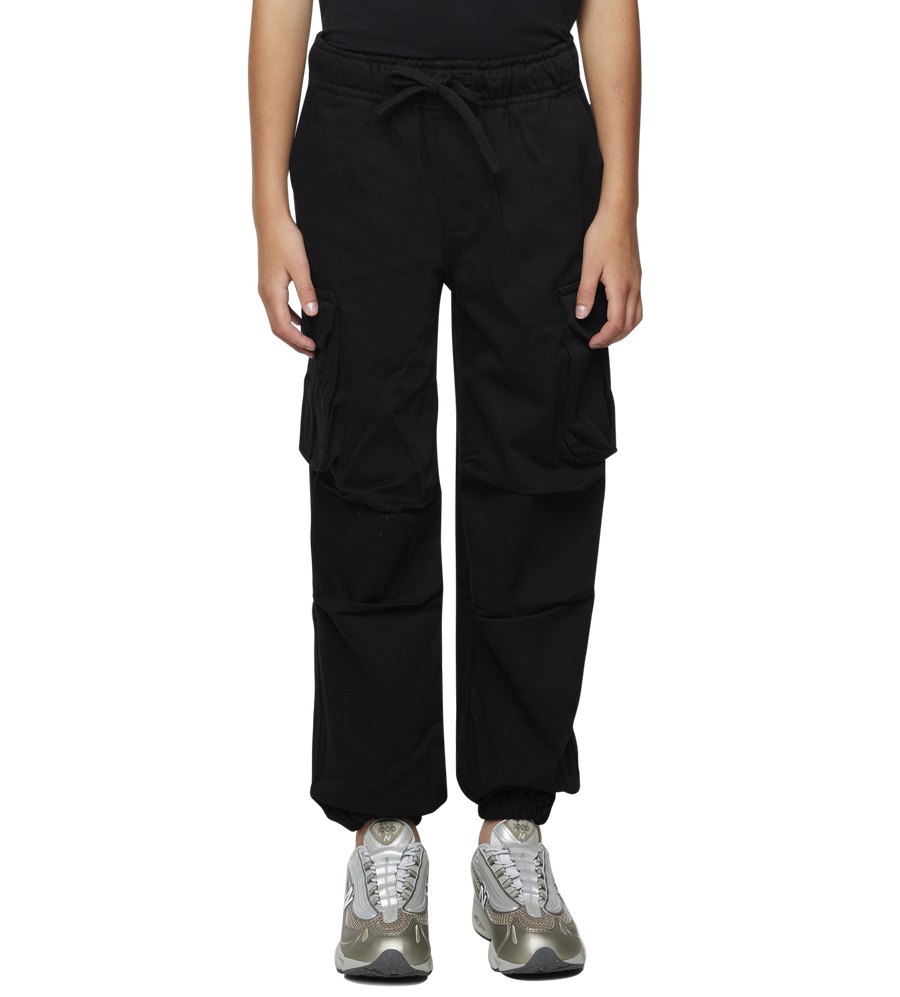 Logo Parachute Pants Black