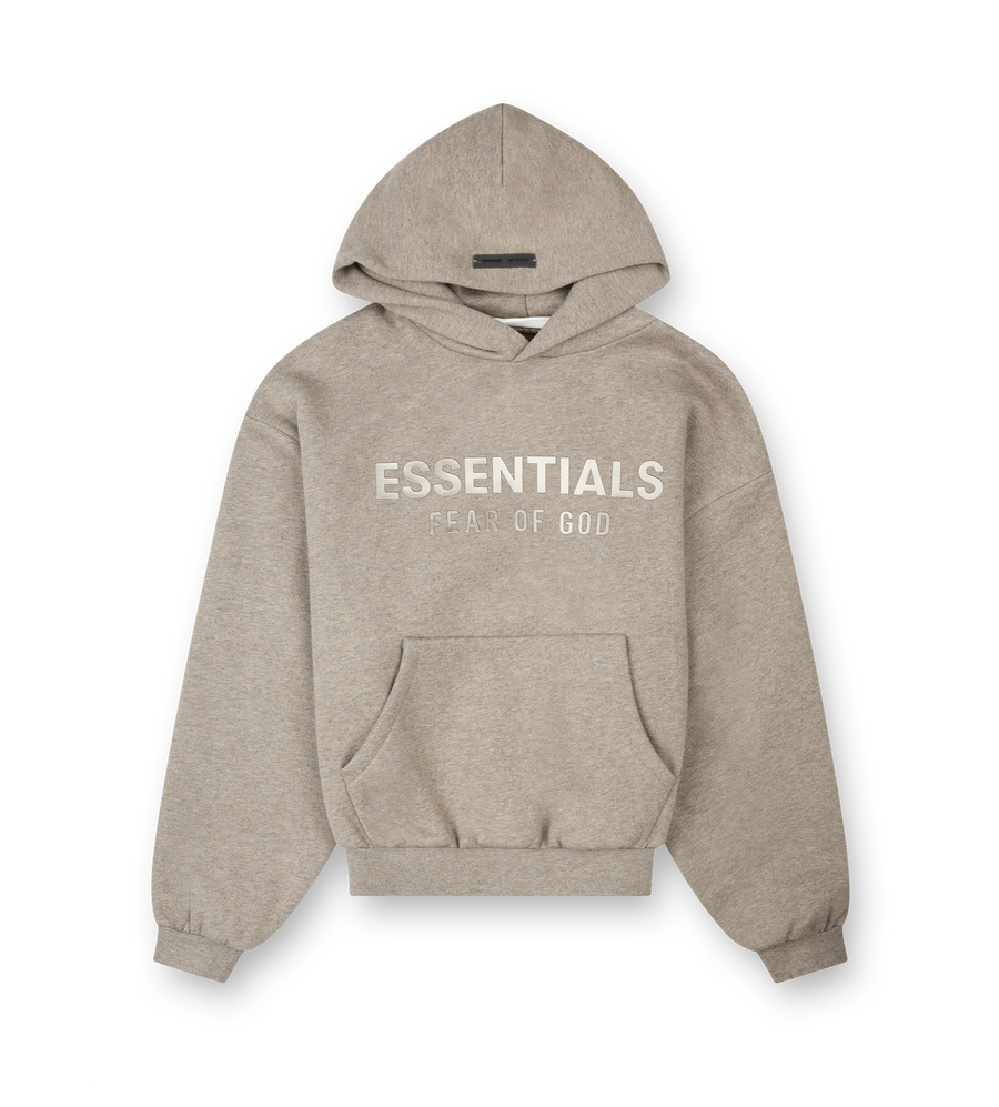 Essentials Classic Fleece Hoodie in Heather Stone (Kids)