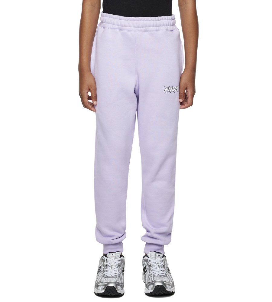 Circles Sweatpants Pastel Lilac/ White