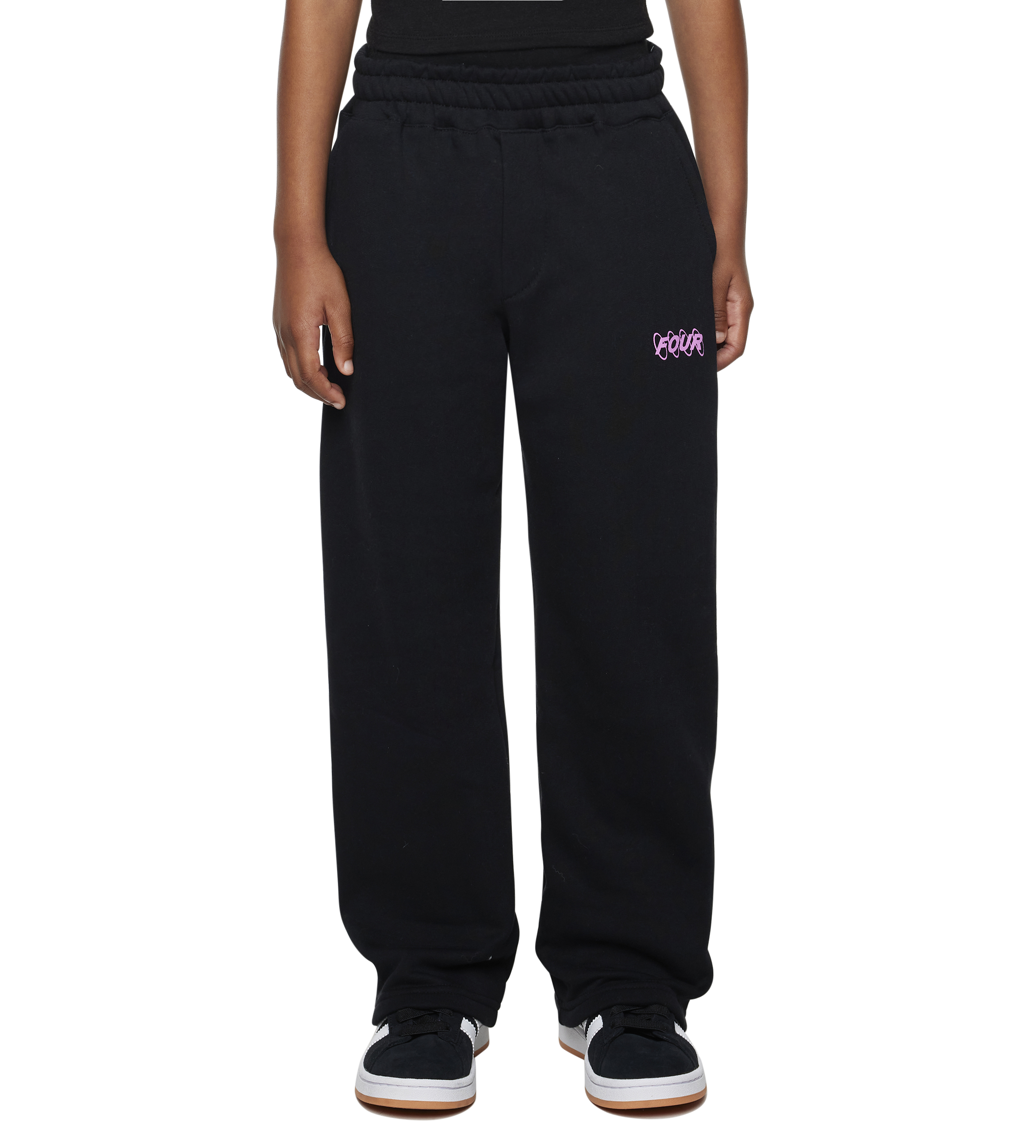Circles Straight Leg Black/ Pink