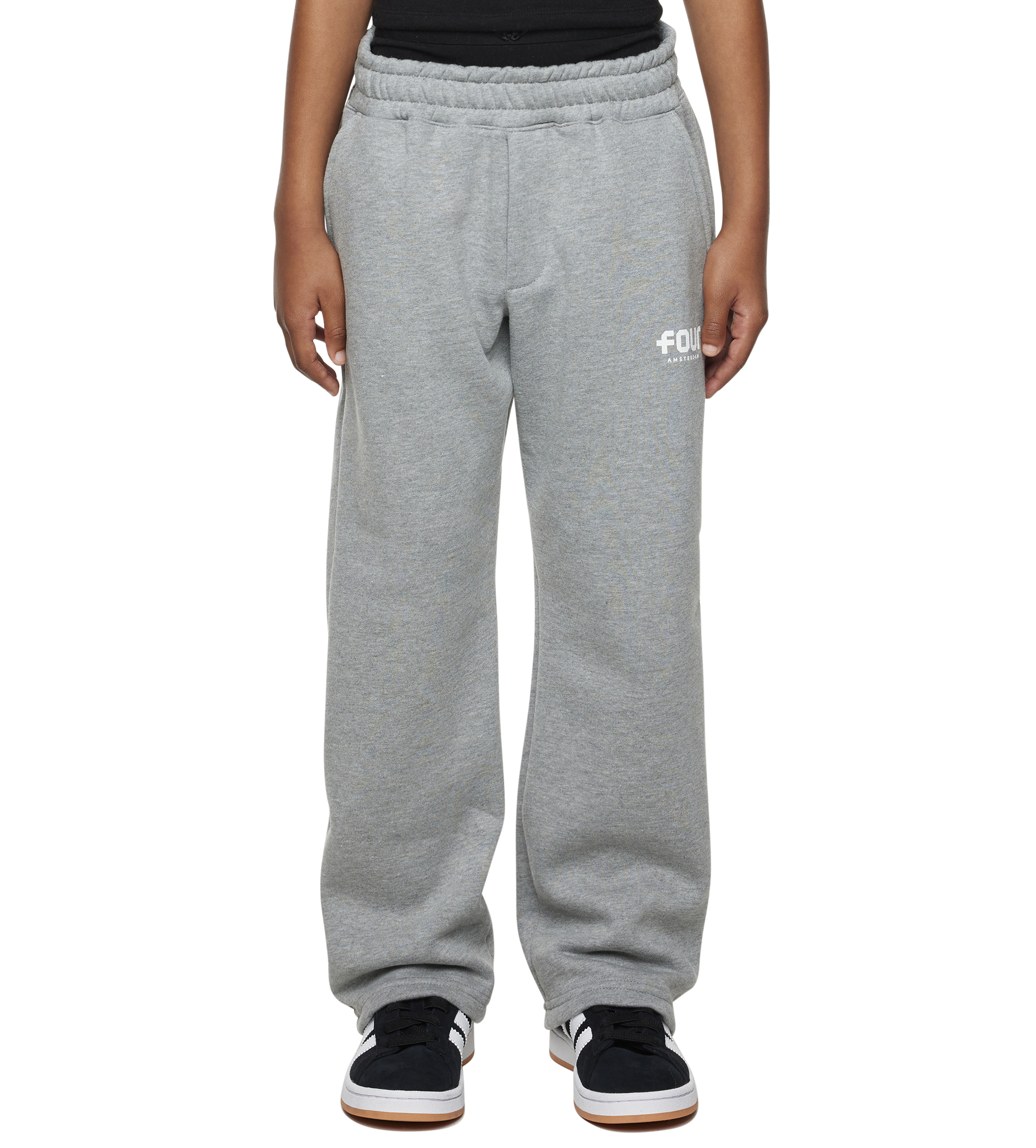 Logo Straight Leg Grey Melange