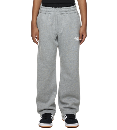 Logo Straight Leg Grijs Melange