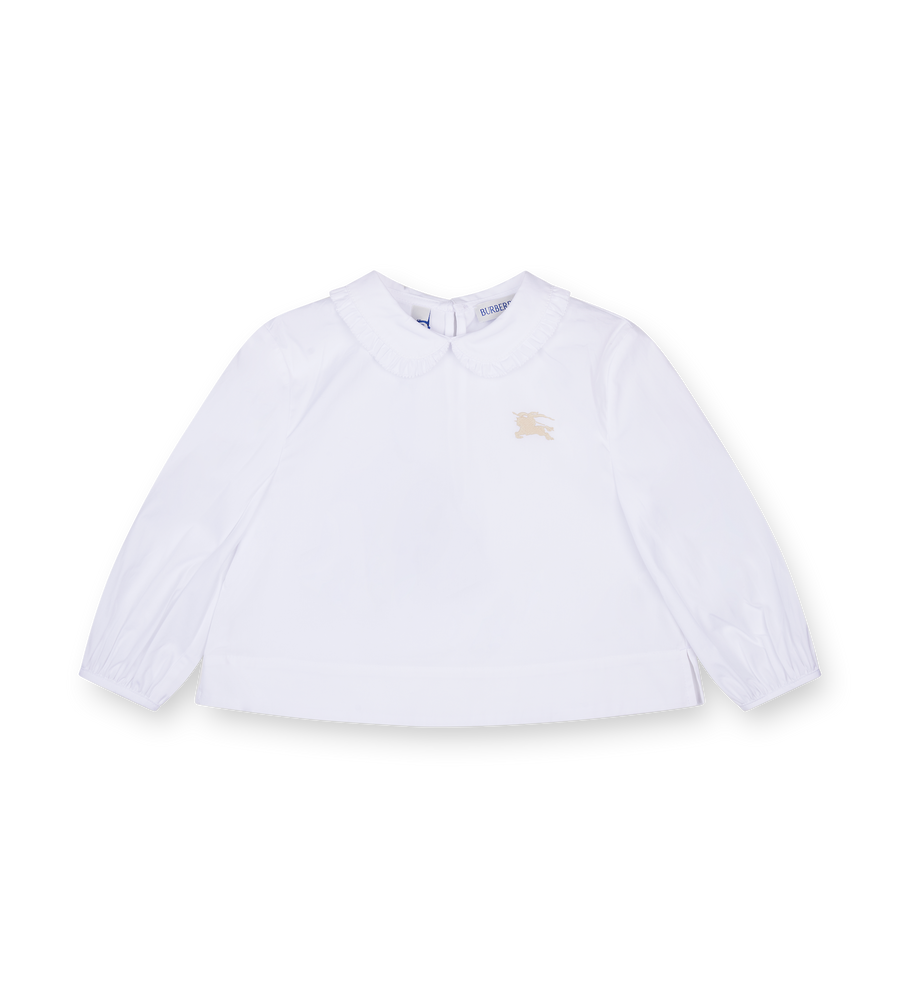 Burberry Kids Cotton Shirt in White (Kids)