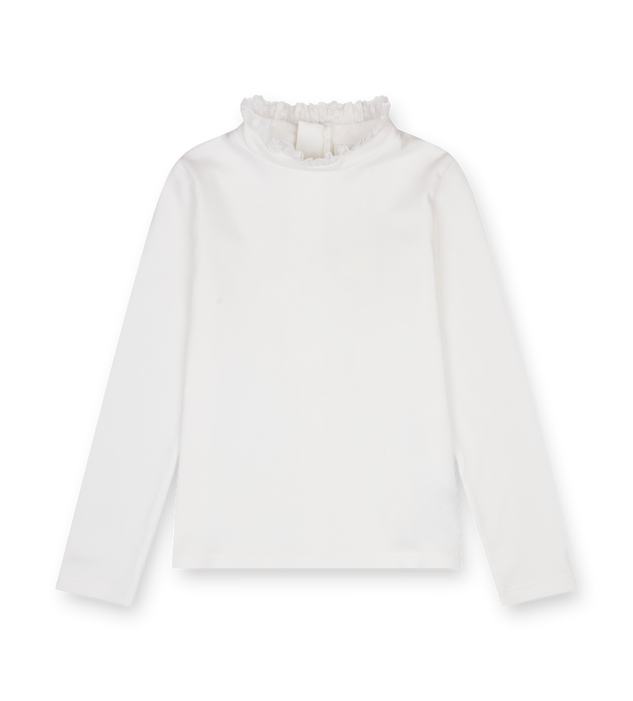 Chloé Kids Turtleneck Top in Off White (Kids)