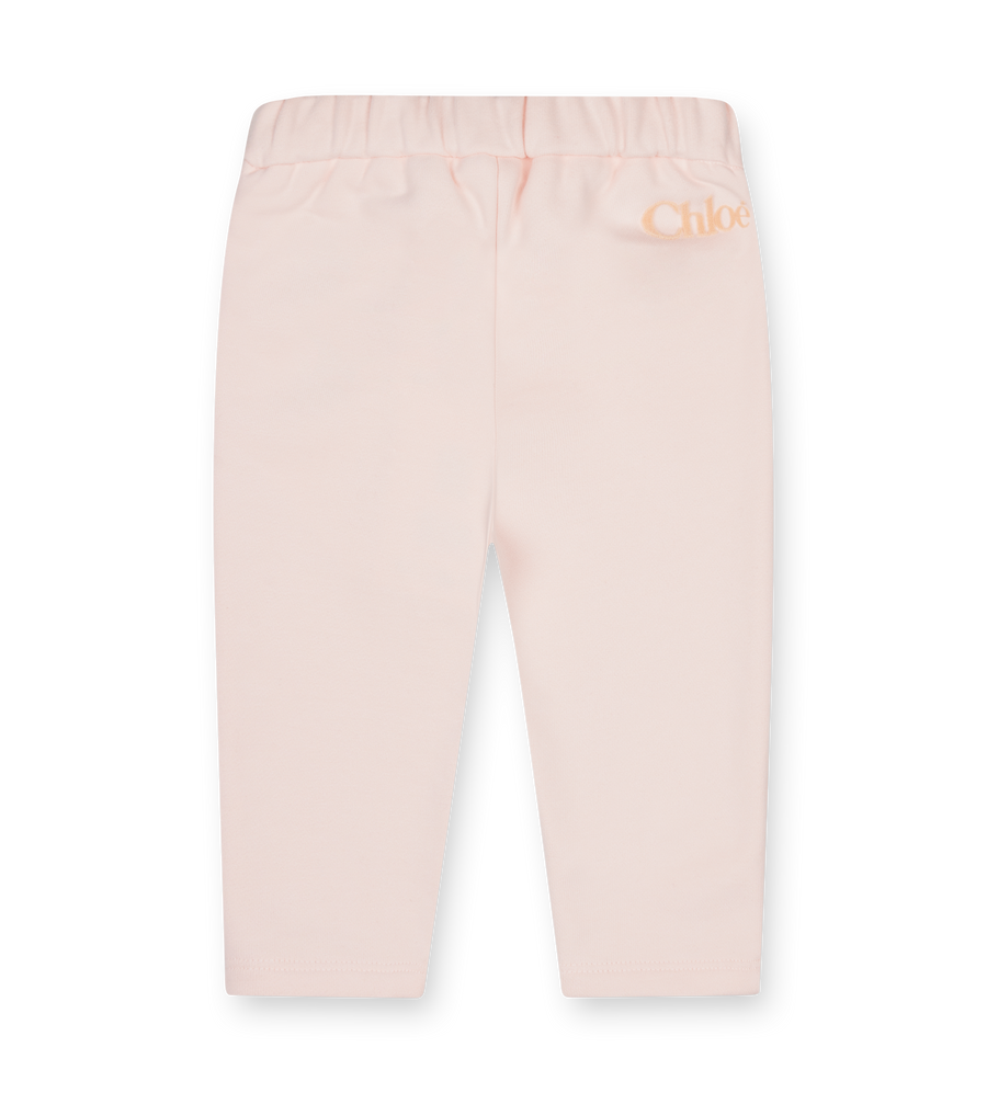 Chloé Kids Cotton Trousers in Pink (Kids)