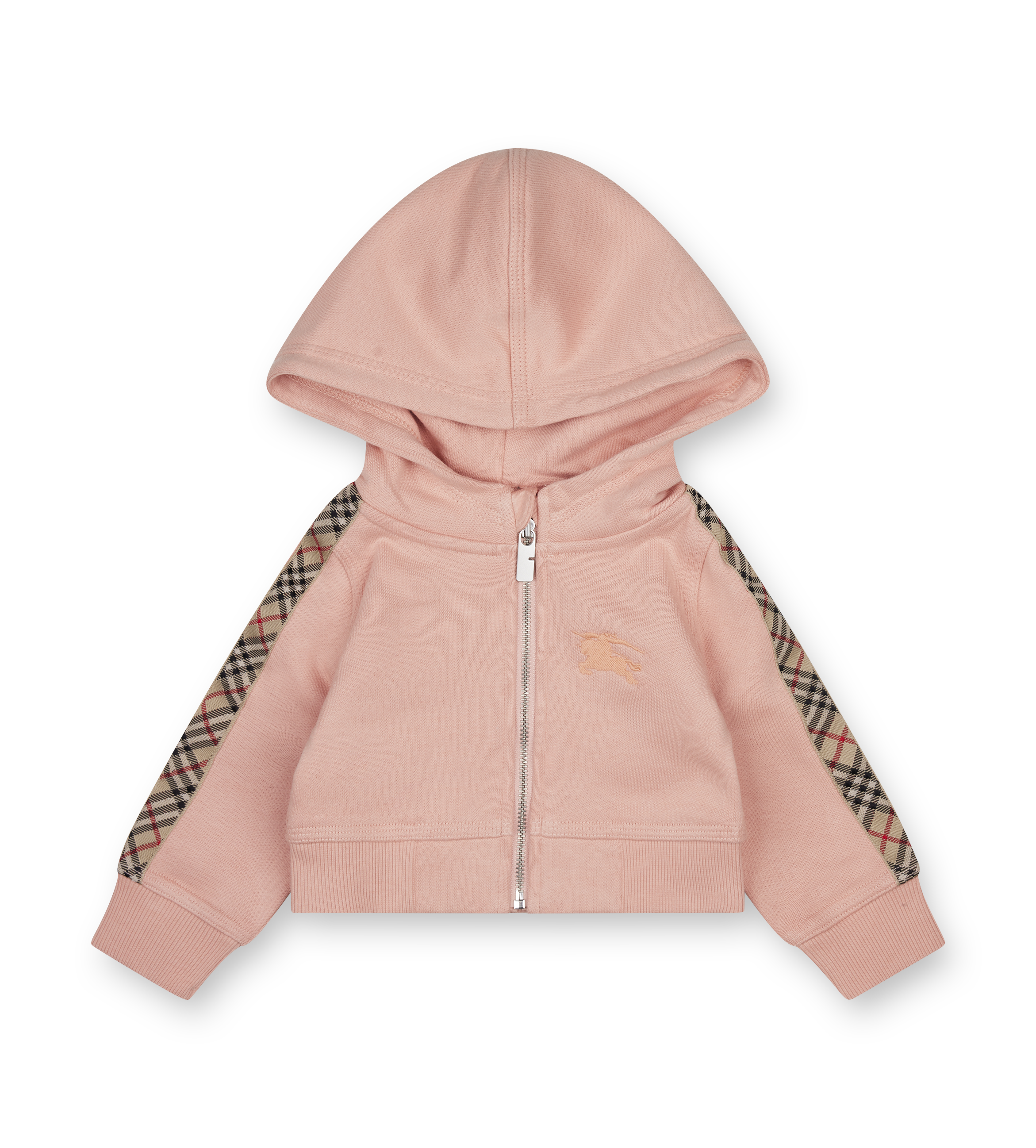 Burberry Kids Zip Fleece Hoodie in Light Pink (Kids)