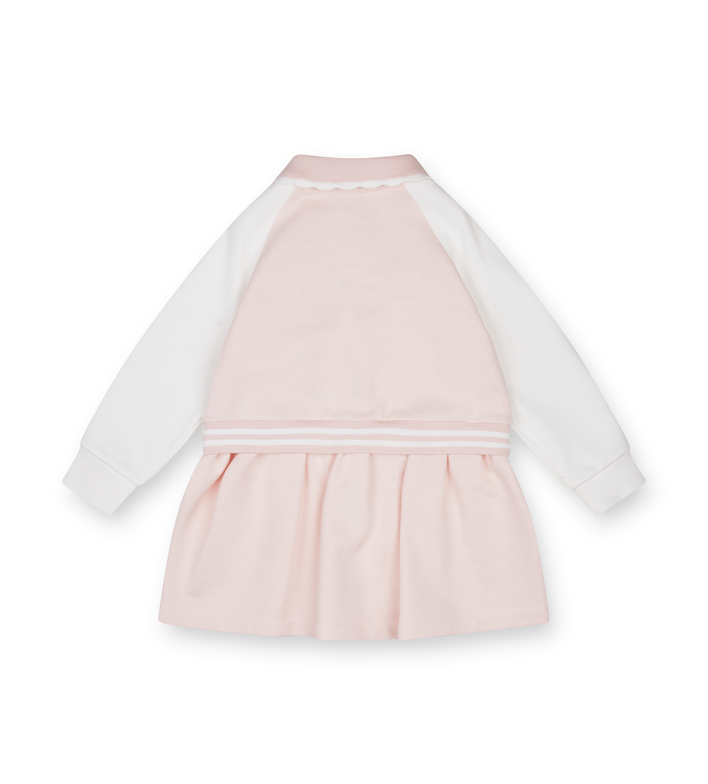 Fendi Button Up Varsity Dress in Pink & White (Baby)