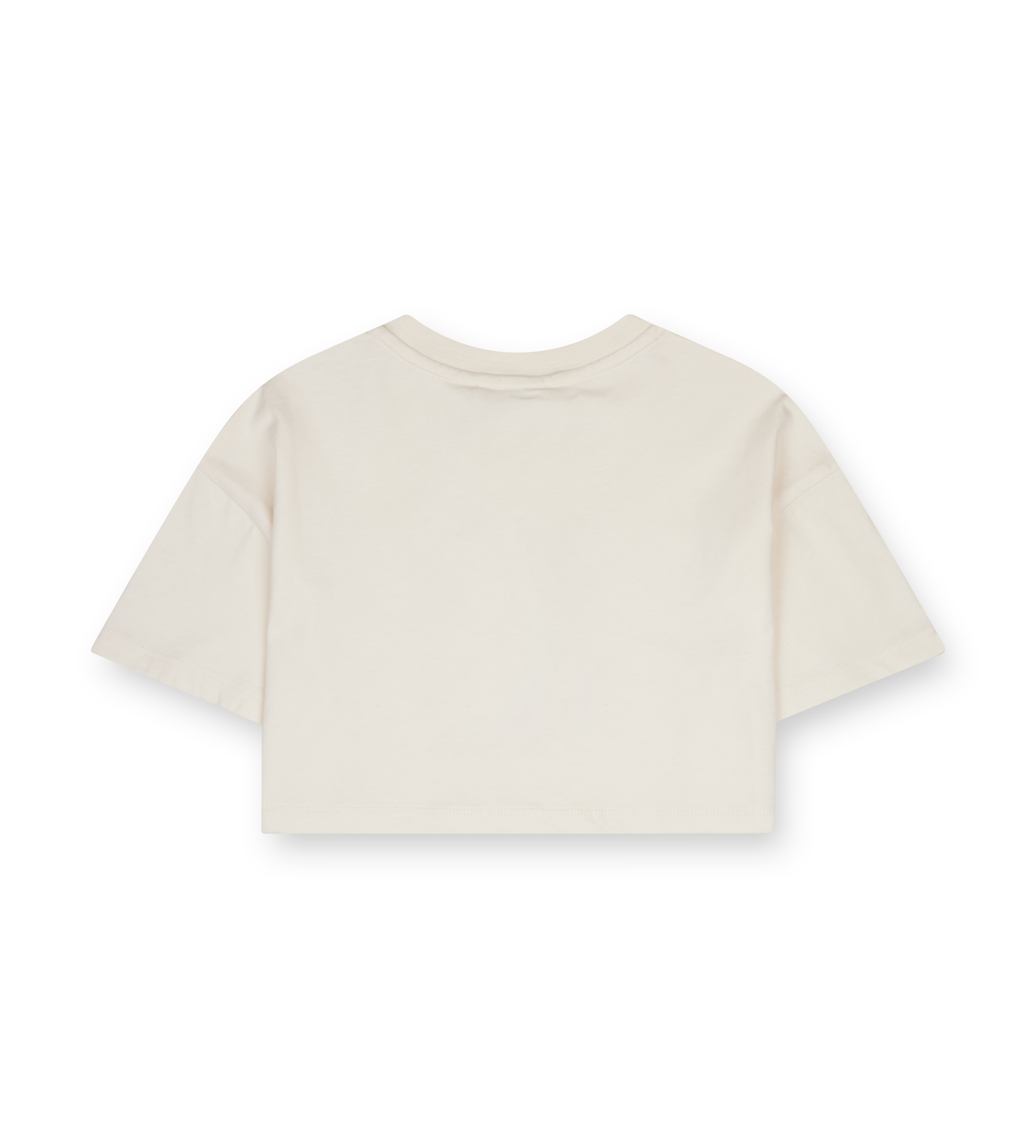 Chloé Kids Cropped Logo Embossed T-shirt in Ecru (Kids)
