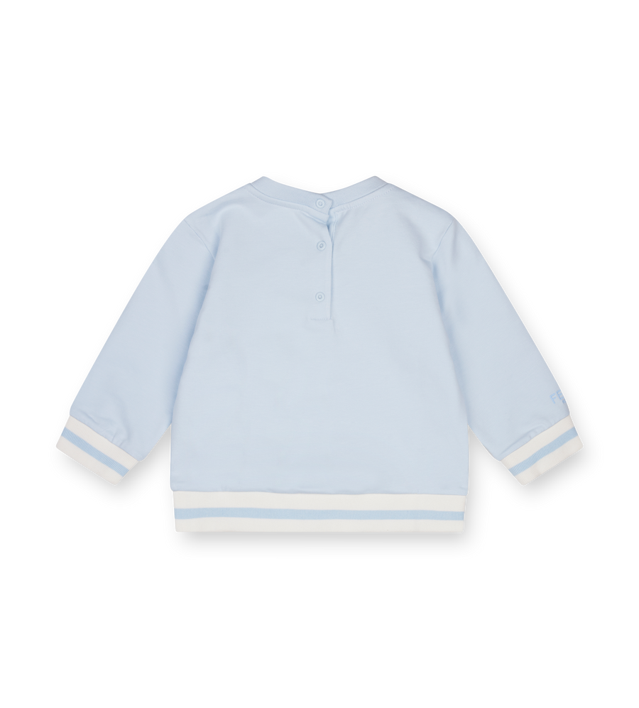 Fendi Peekaboo Bear Baby Crewneck Sweatshirt in Blue