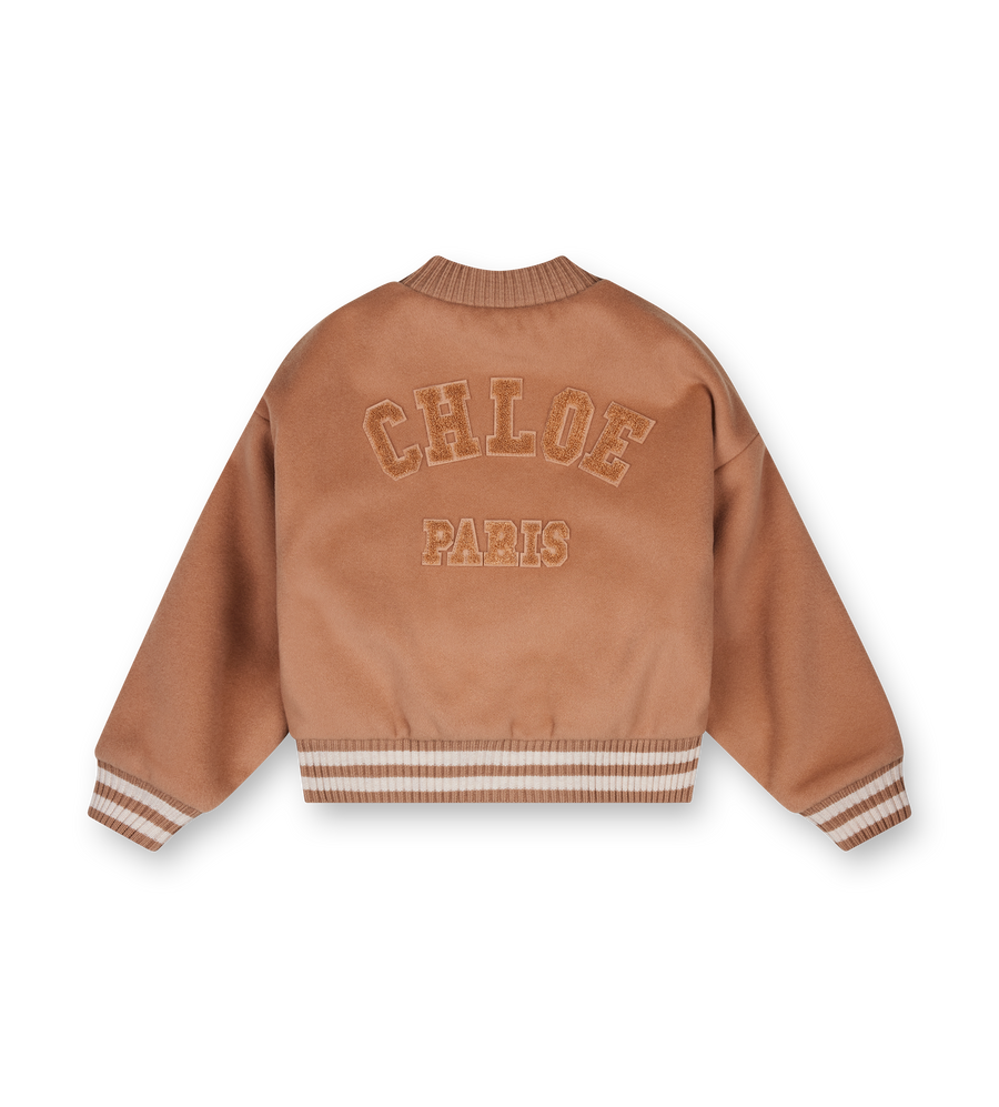 Chloé Kids Bomber Jacket in Beige (Kids)