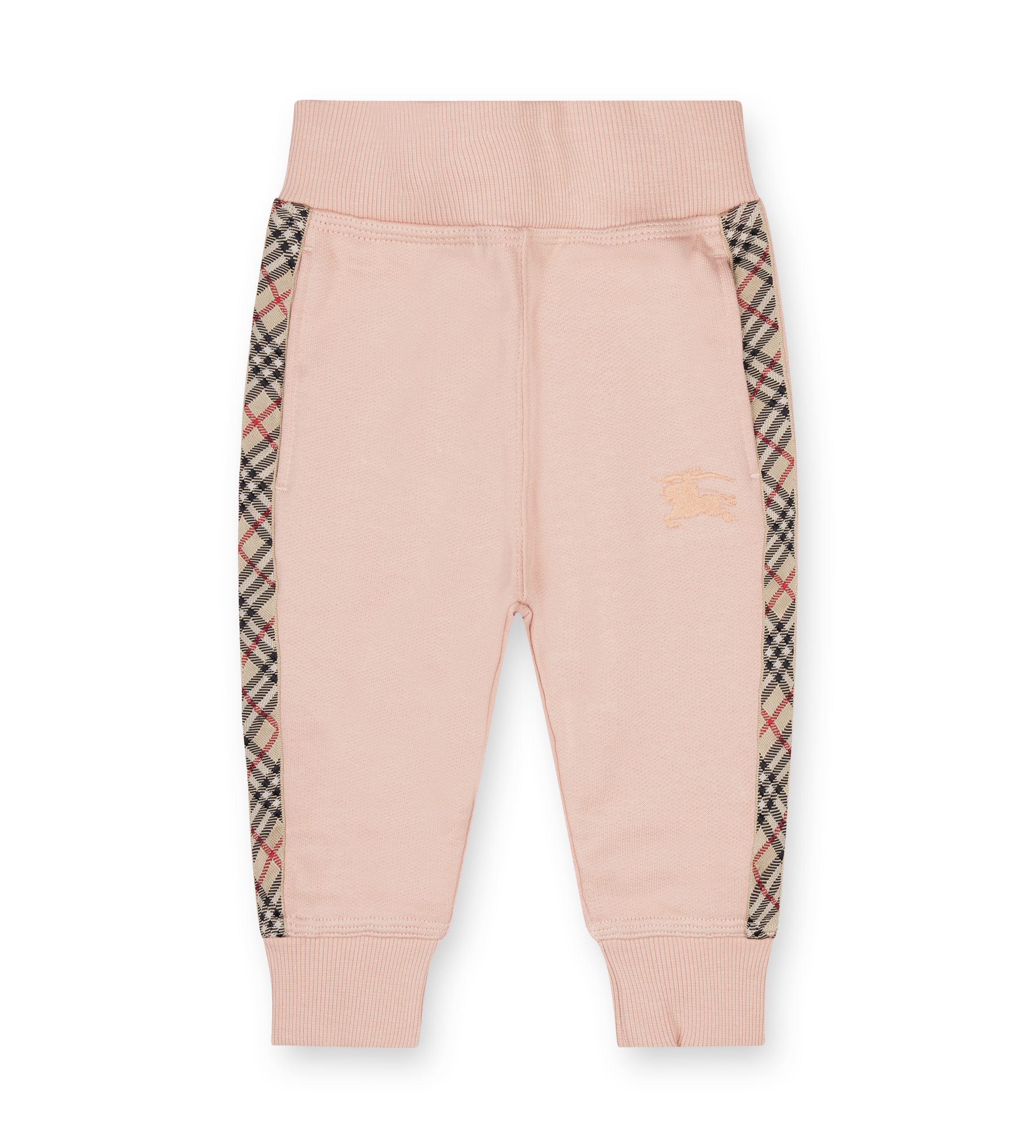 Burberry Kids Jackson Checked Joggers in Light Pink (Kids)