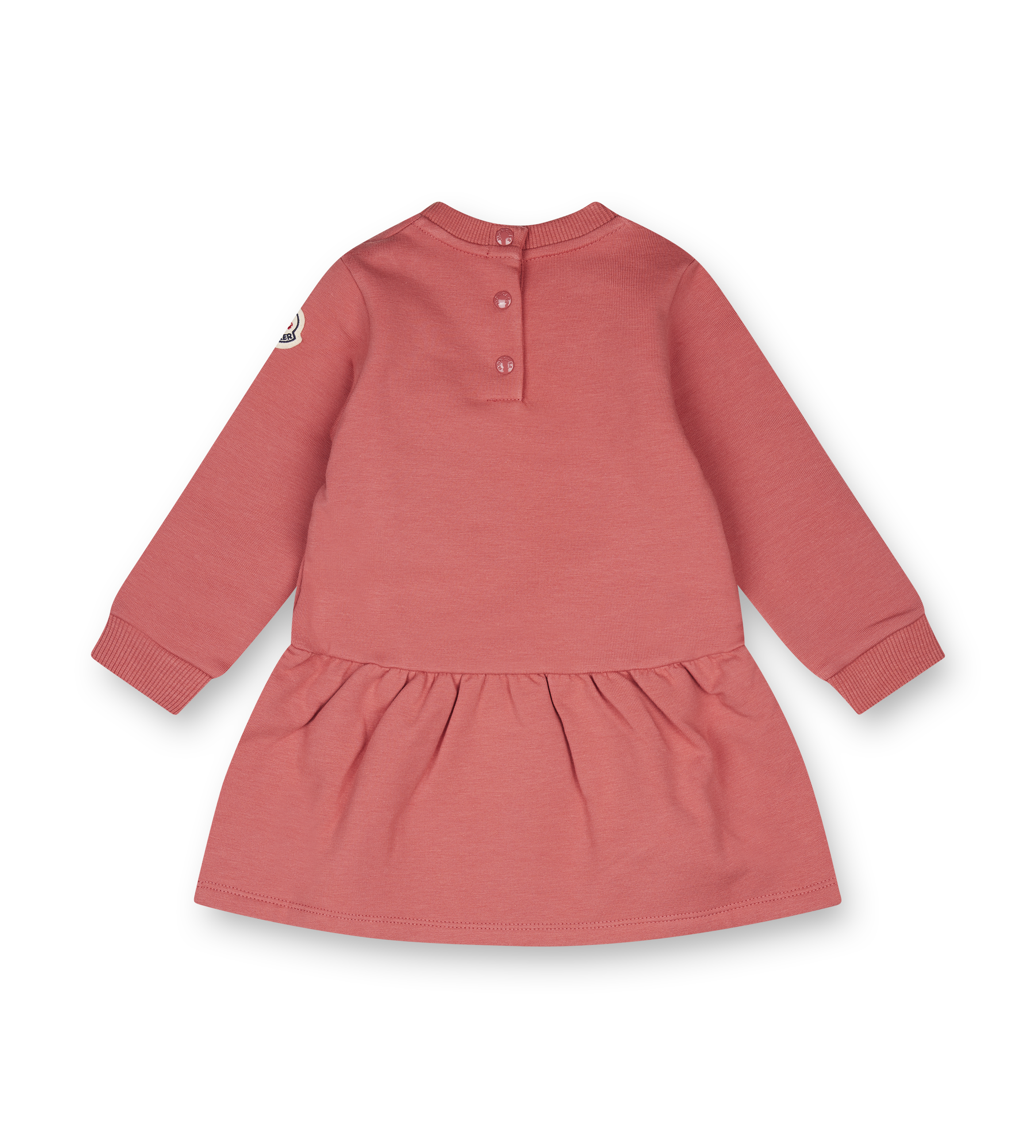 Moncler Enfant Heart Embellished Flared Dress in Red (Baby)