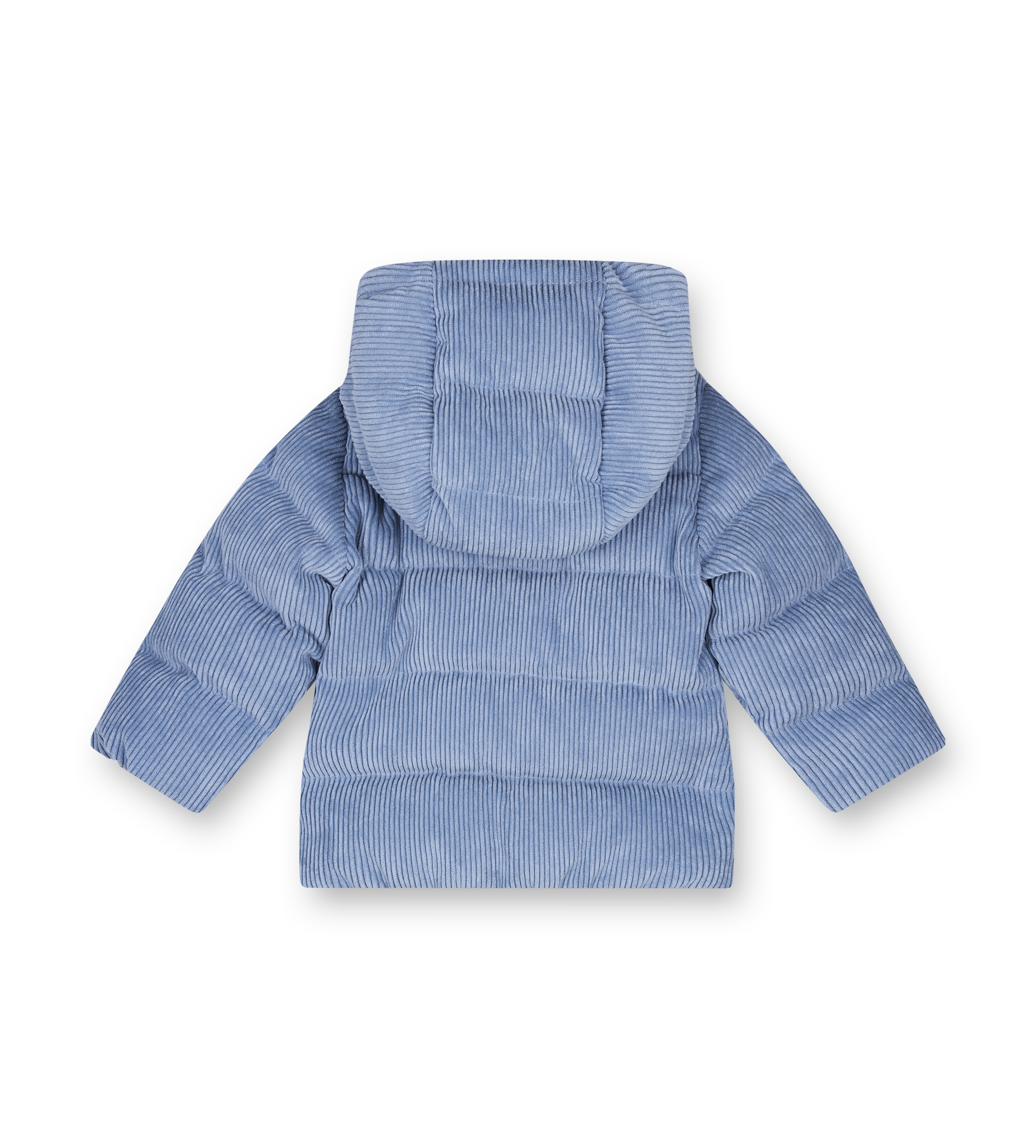 Moncler Enfant Puki Corduroy Hooded Down Jacket in Cobalt Blue (Kids)