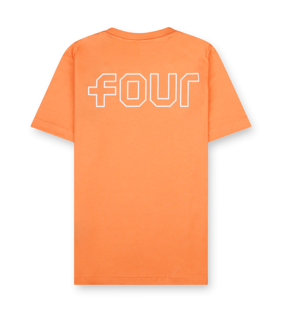 Outline T-shirt Dusty Orange/ Cannoli