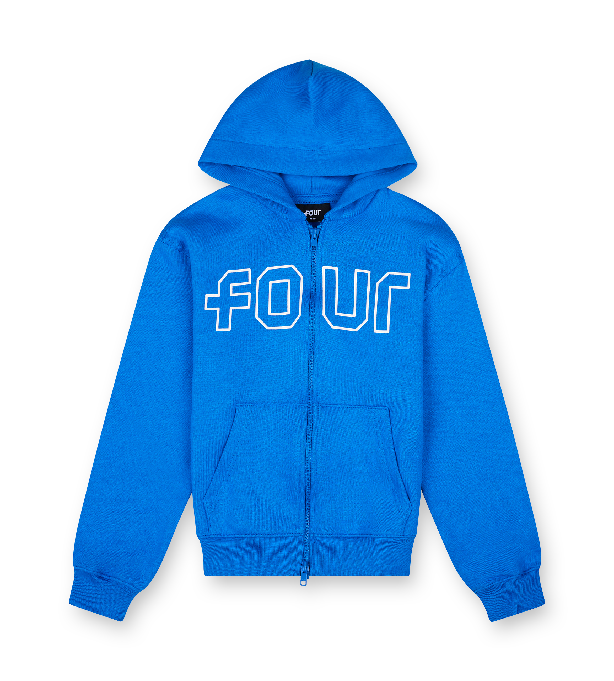 Outline Zip Up Hoodie Princess Blue/ Cannoli