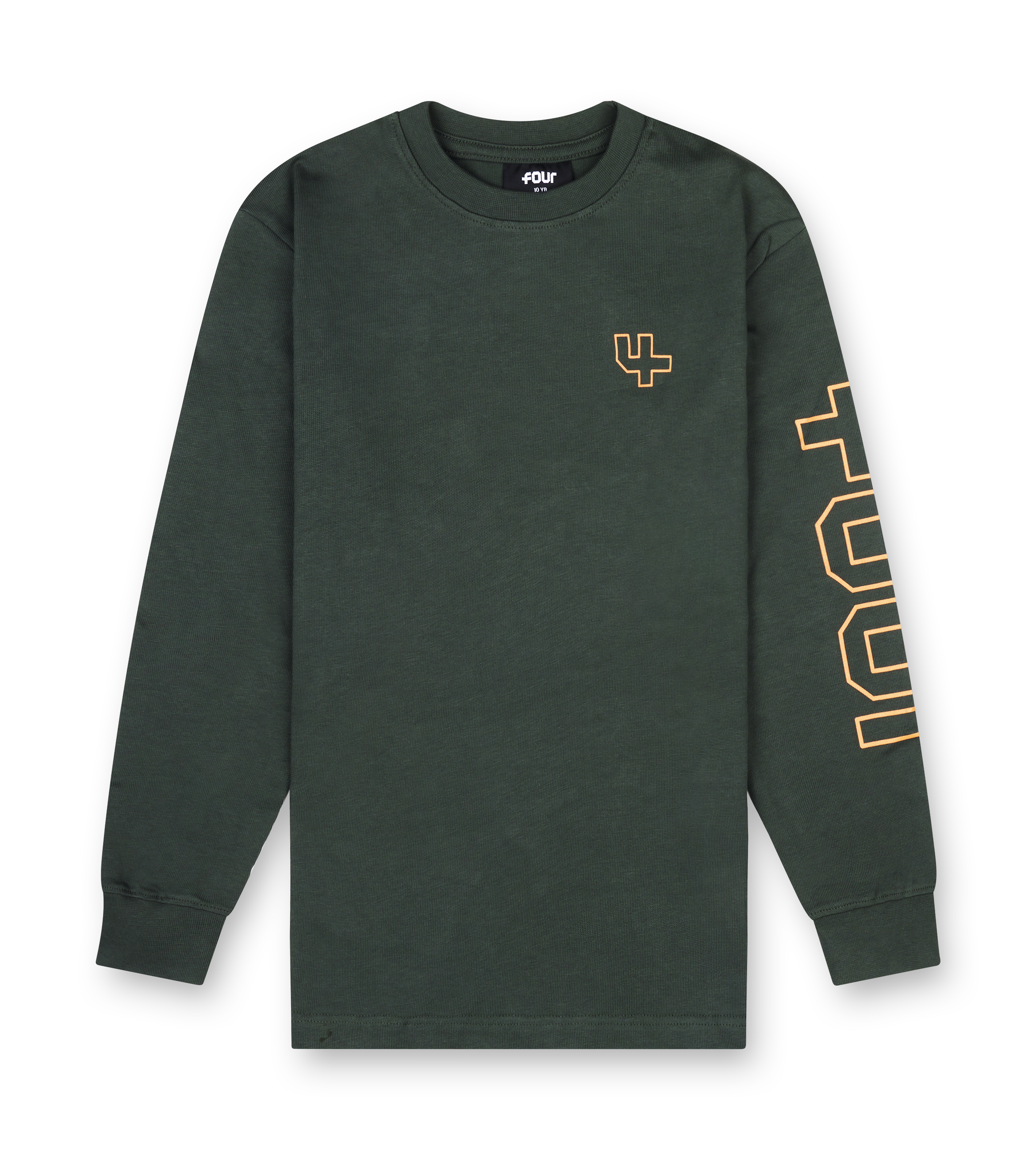Outline Longsleeve Deep Forest/ Dusty Orange