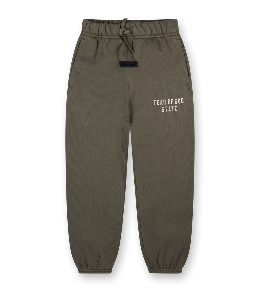 Essentials Classic Fleece Sweatpants in Moss (Kids)