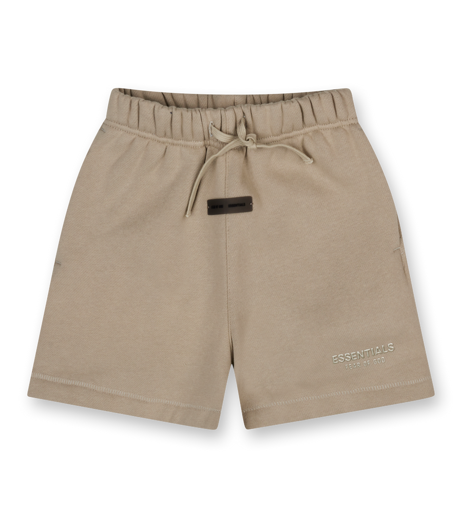Essentials Kids Fleece Soccer Shorts in Abbey Stone (Kids)