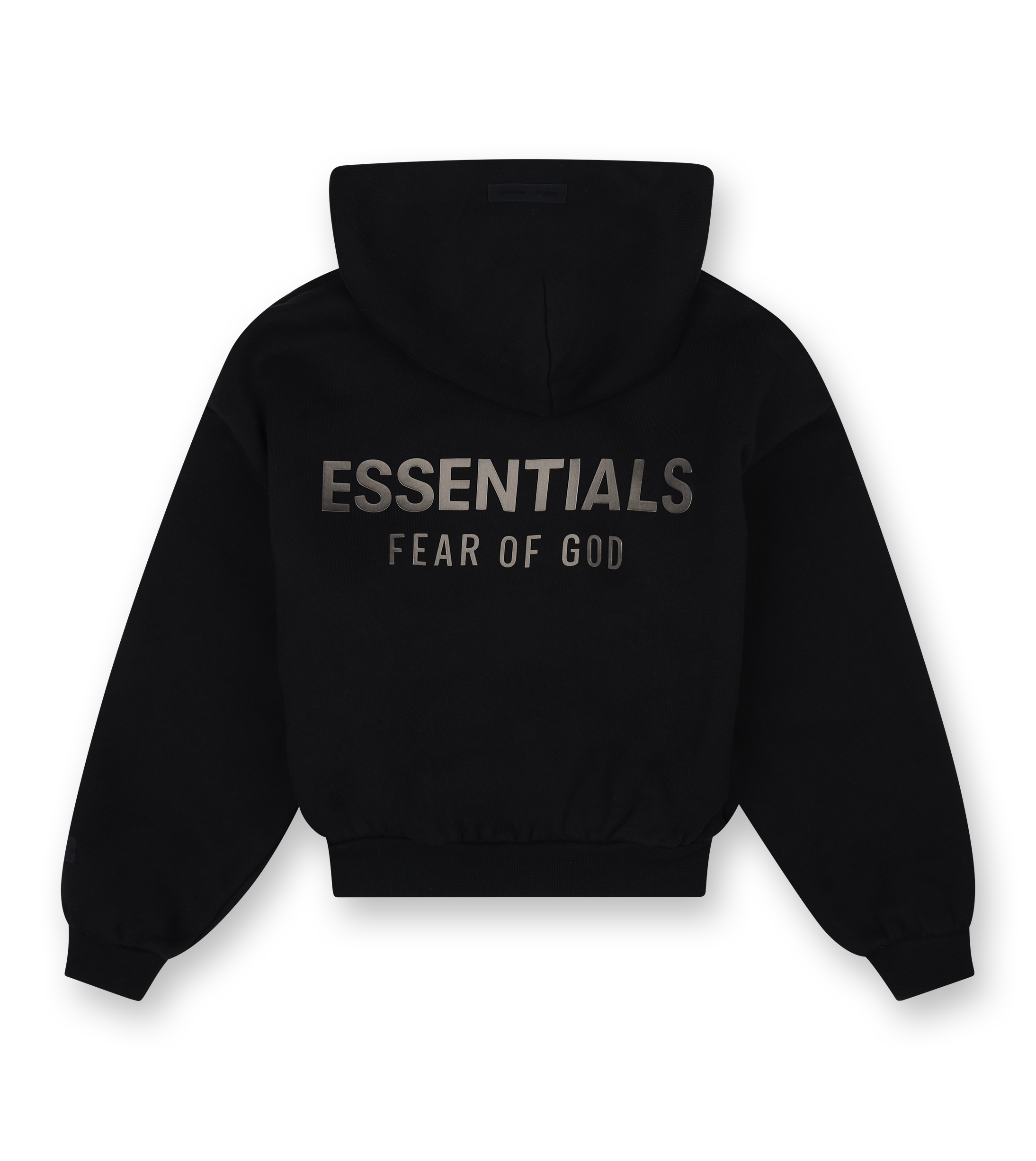 Essentials Classic Fleece Zip Up Hoodie in Jet Black (Kids)