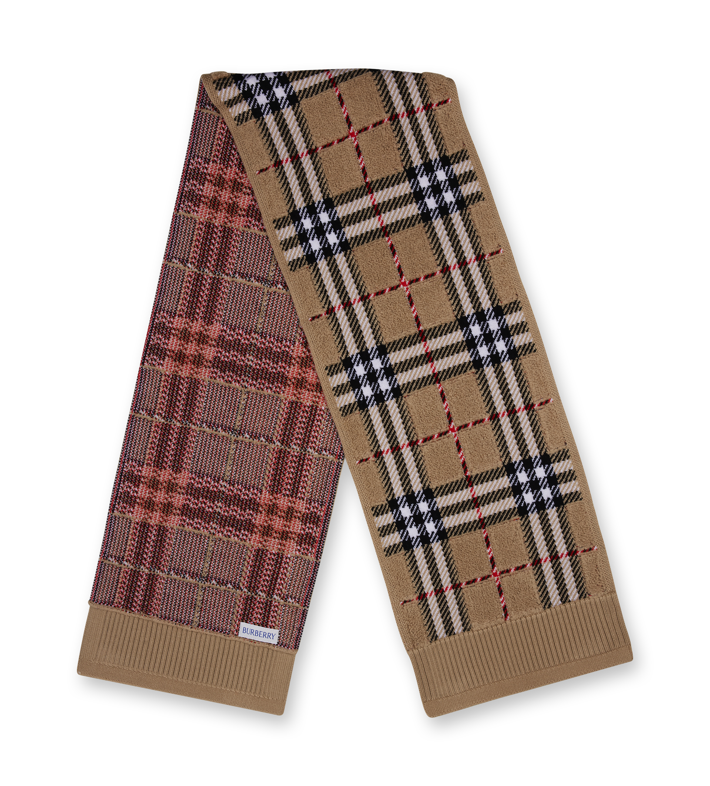 Burberry Kid's Toweling Check Wool Scarf (Kids)