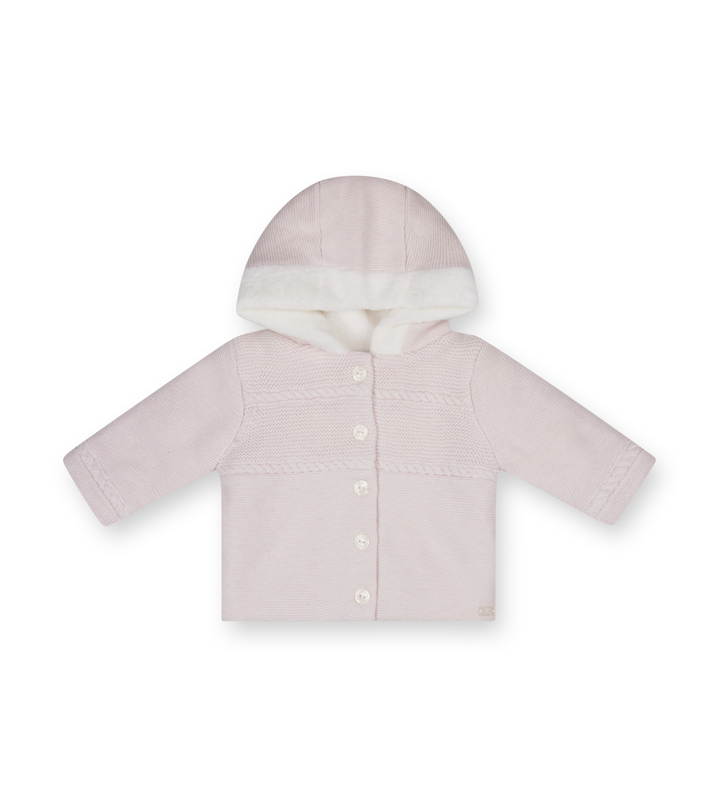 Tartine et Chocolat Manteau Nacre Knitted Jacket in Light Pink (Baby)