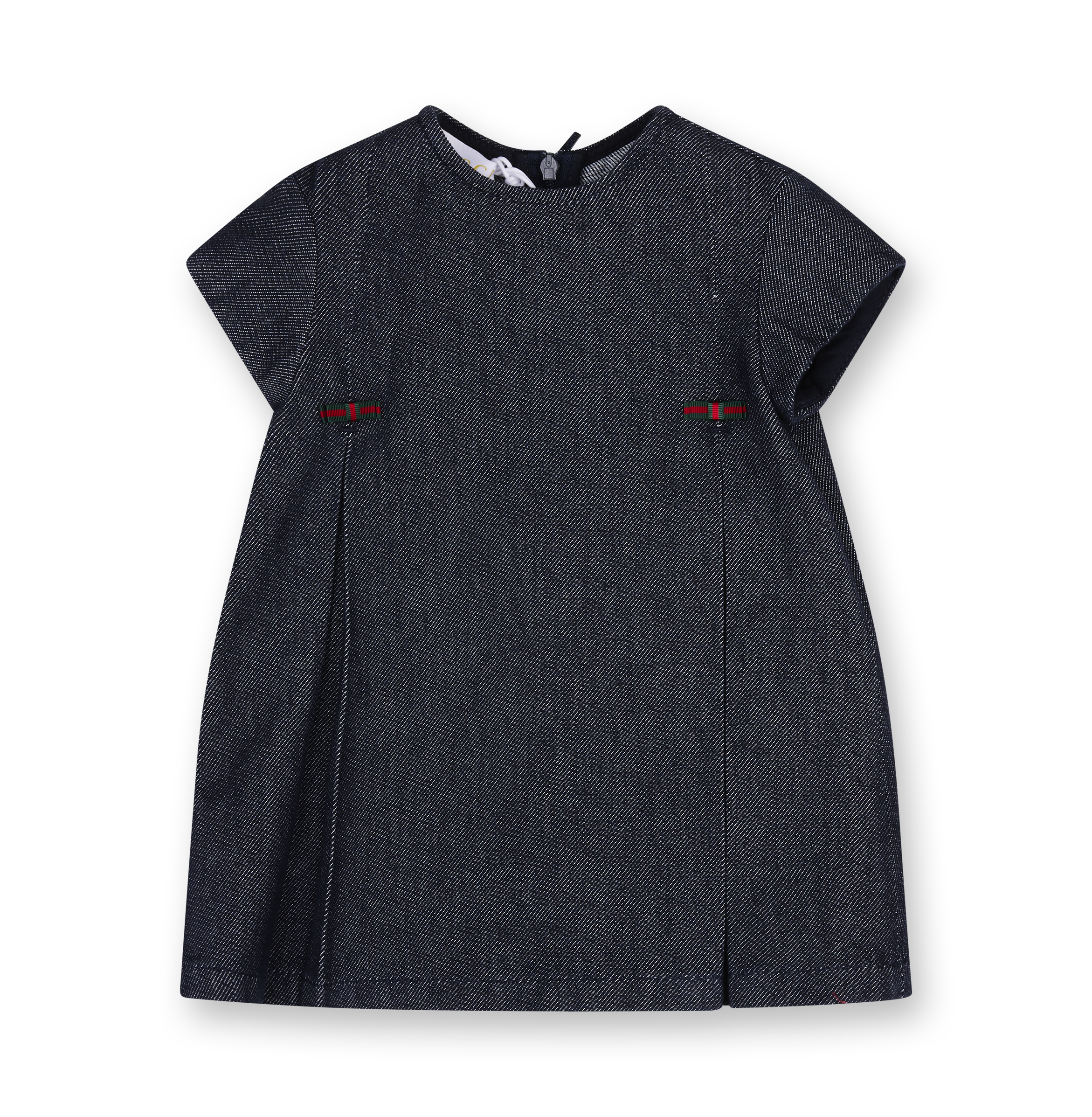 Gucci Baby Denim Dress with Web in Dark Blue Denim (Baby)