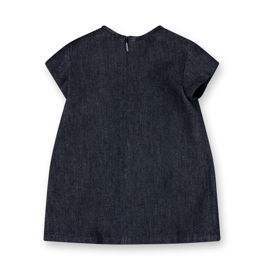 Gucci Baby Denim Dress with Web in Dark Blue Denim (Baby)