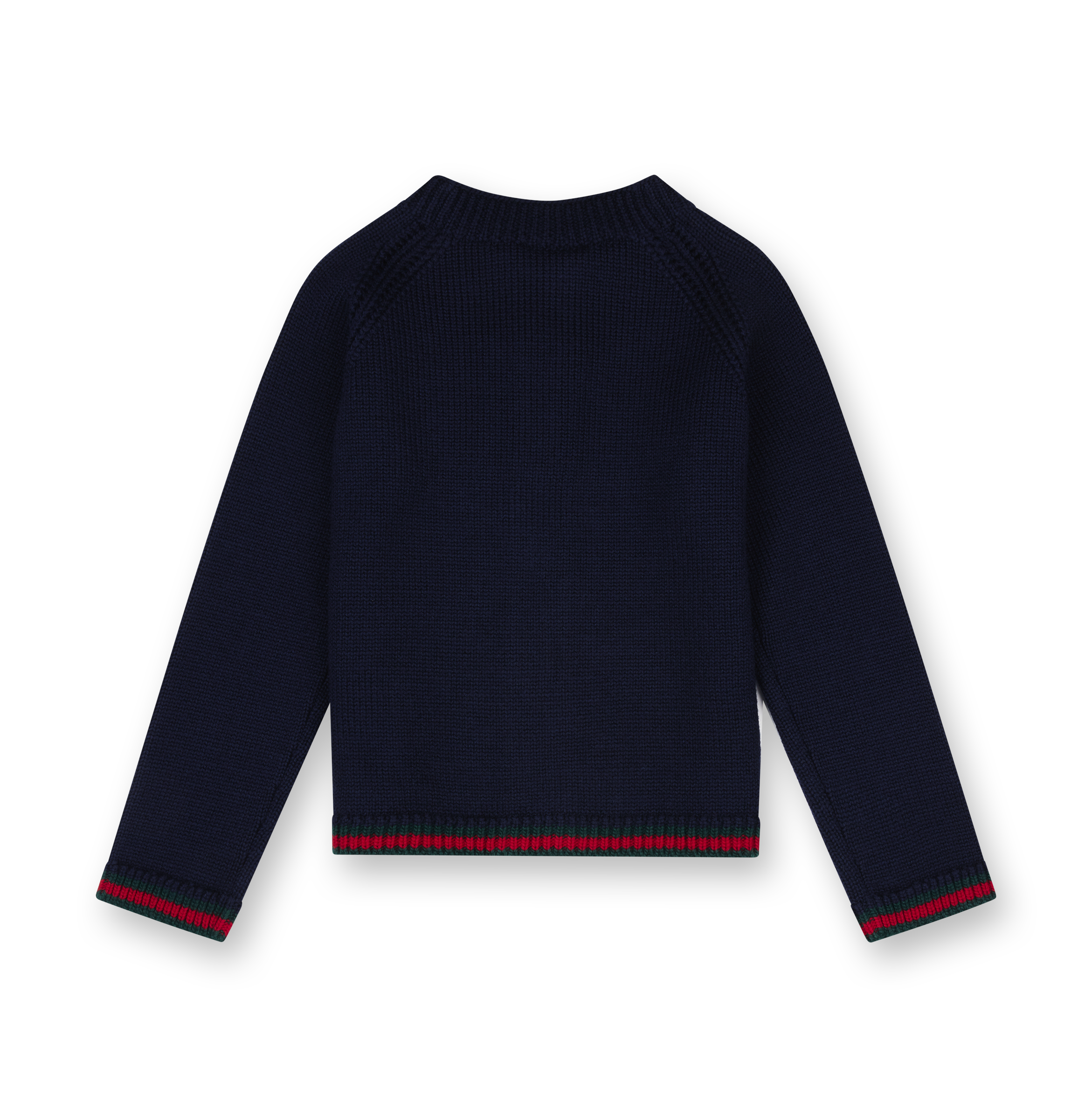 Gucci Baby Wool Cardigan with Web in Dark Blue (Baby)