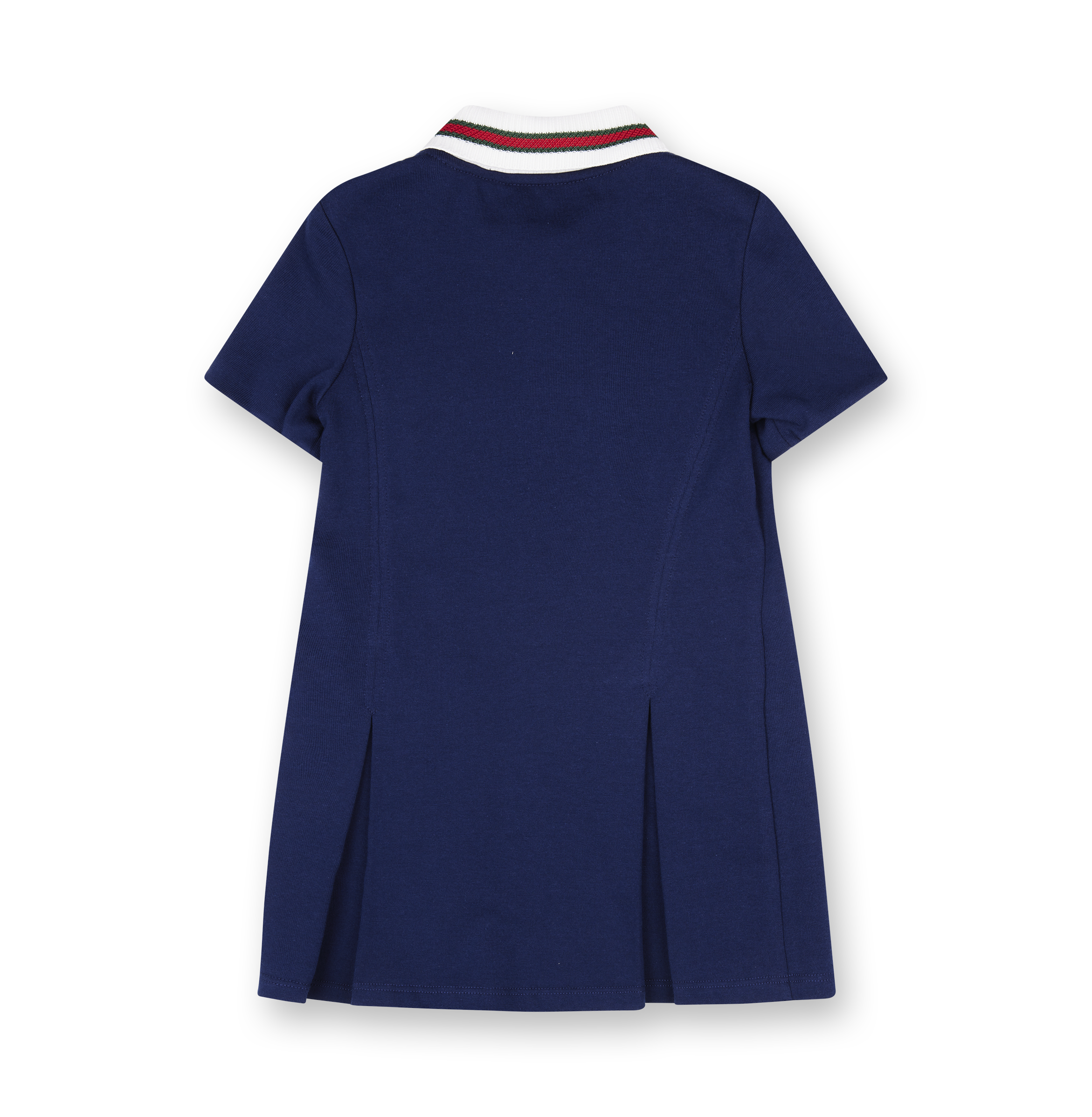Gucci Children's Cotton Dress with Web in Dark Blue (Kids)