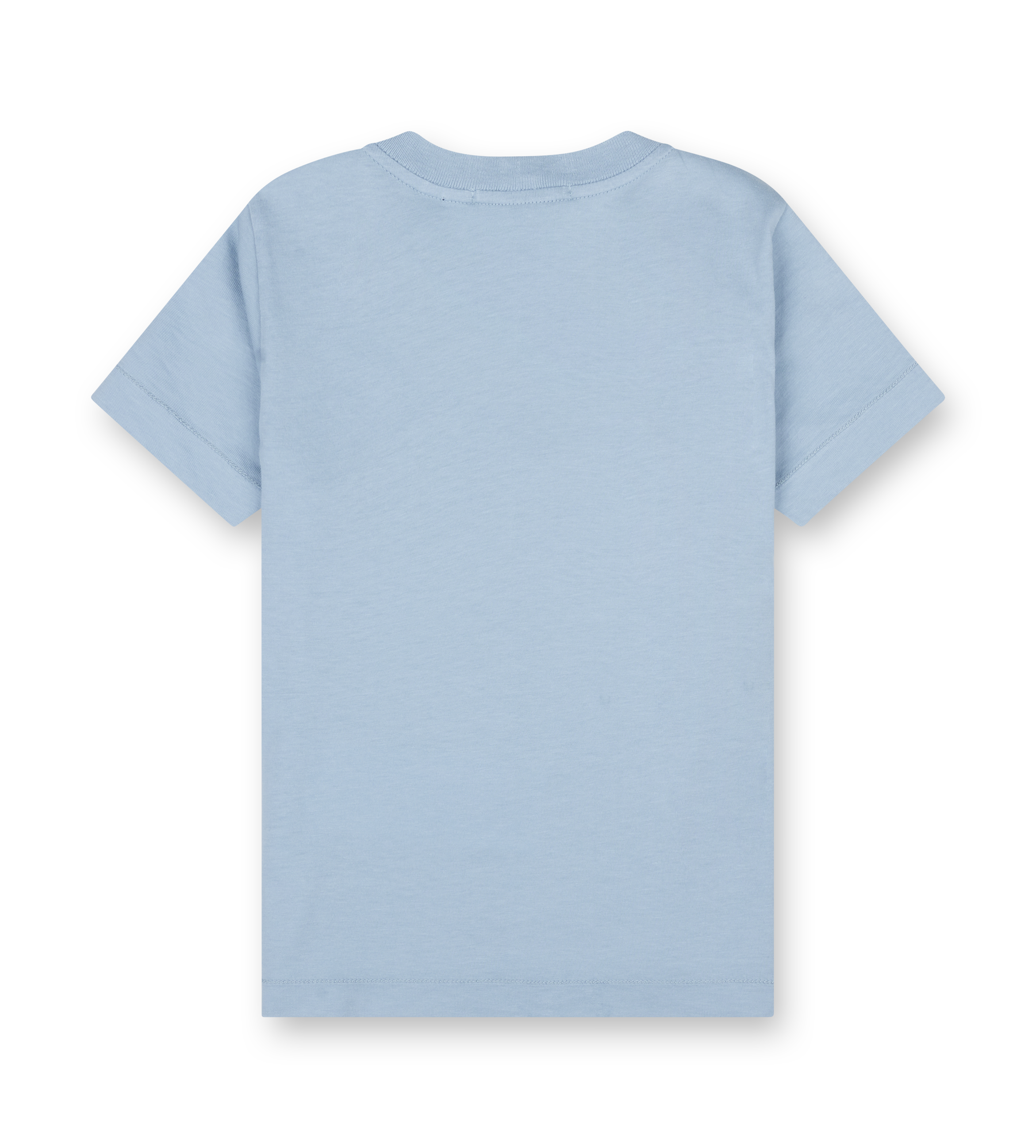 Stone Island Junior Logo Patch T-Shirt in Light Blue