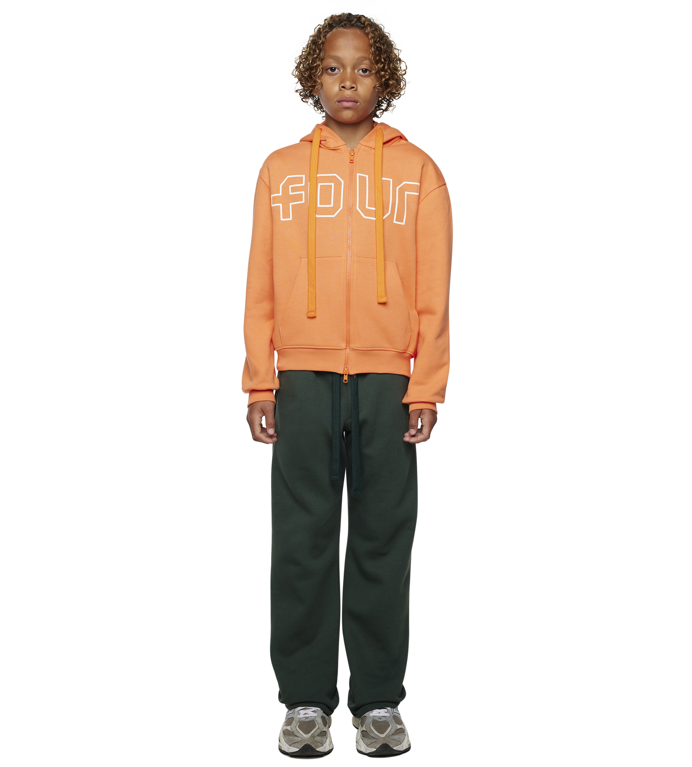 Outline Straight Leg Deep Forest/ Dusty Orange