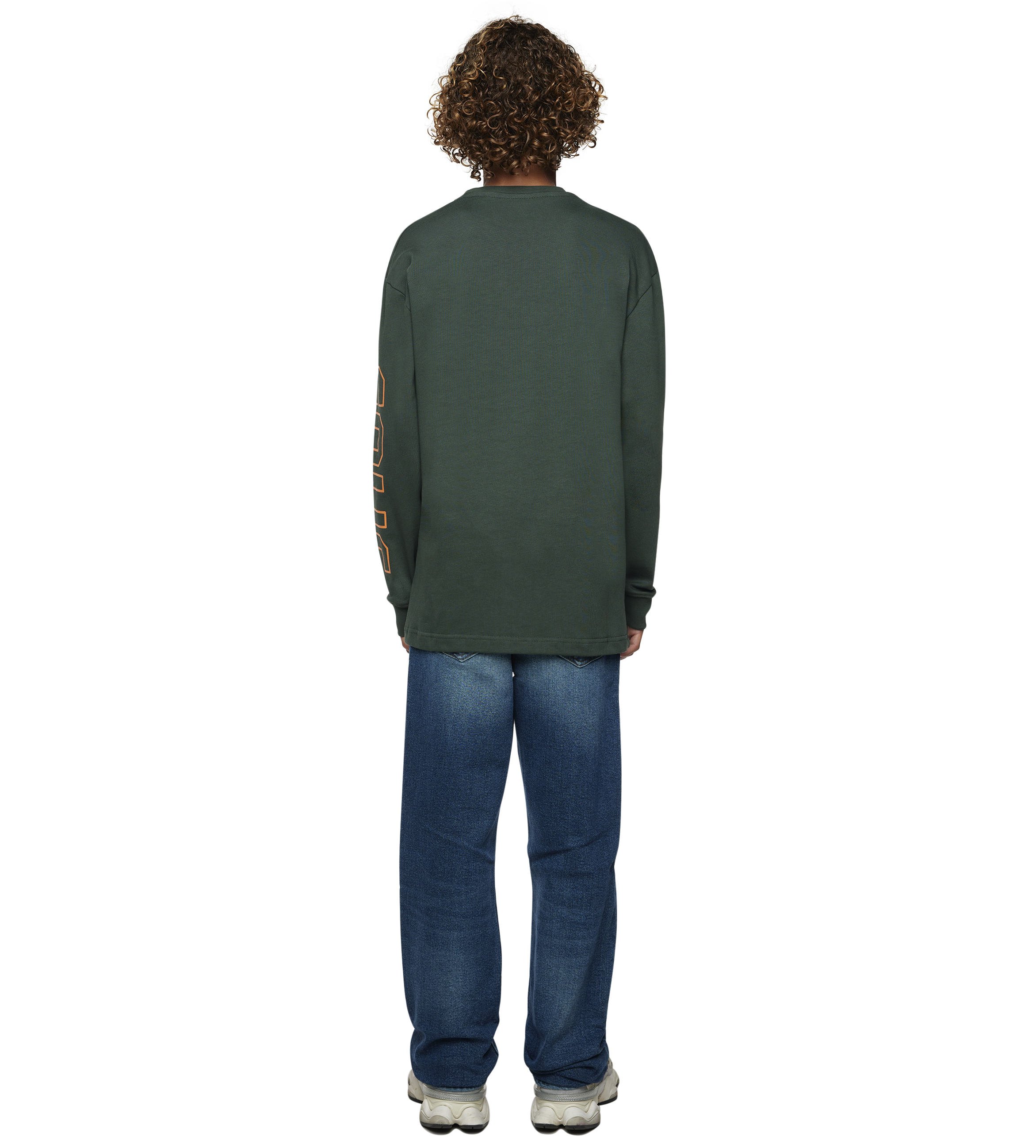 Outline Longsleeve Deep Forest/ Dusty Orange