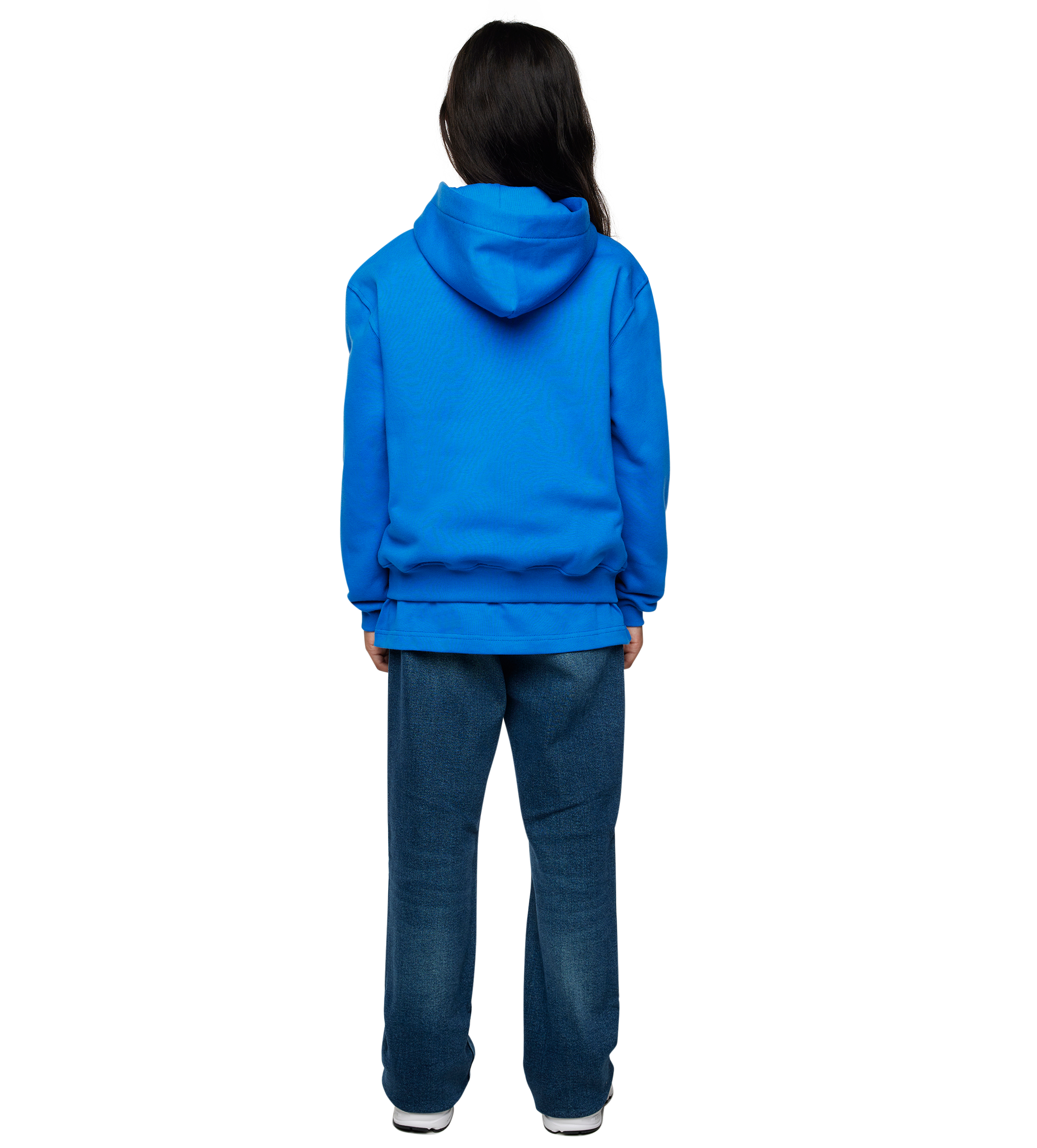 Outline Zip Up Hoodie Princess Blue/ Cannoli