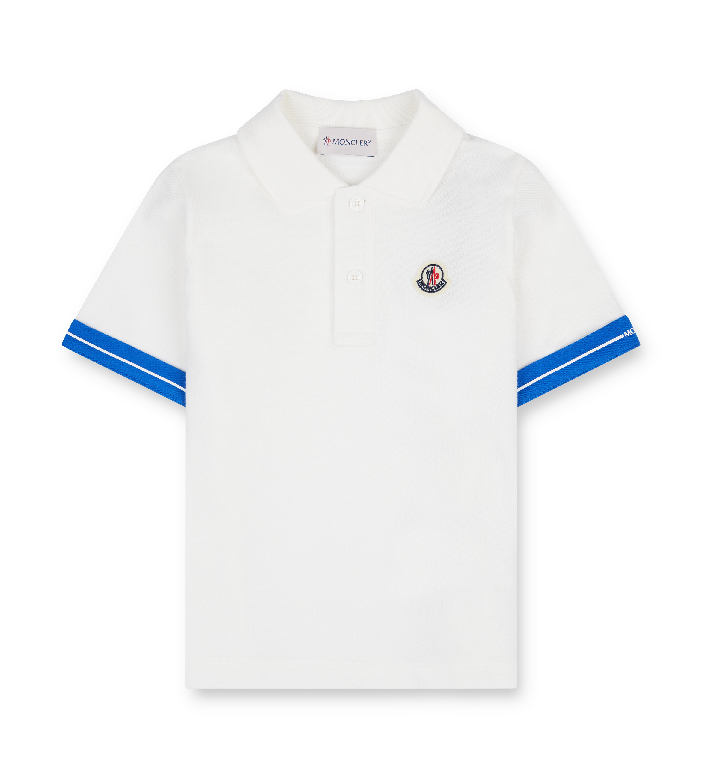Logo Patch Cotton Piquet Polo Shirt - White