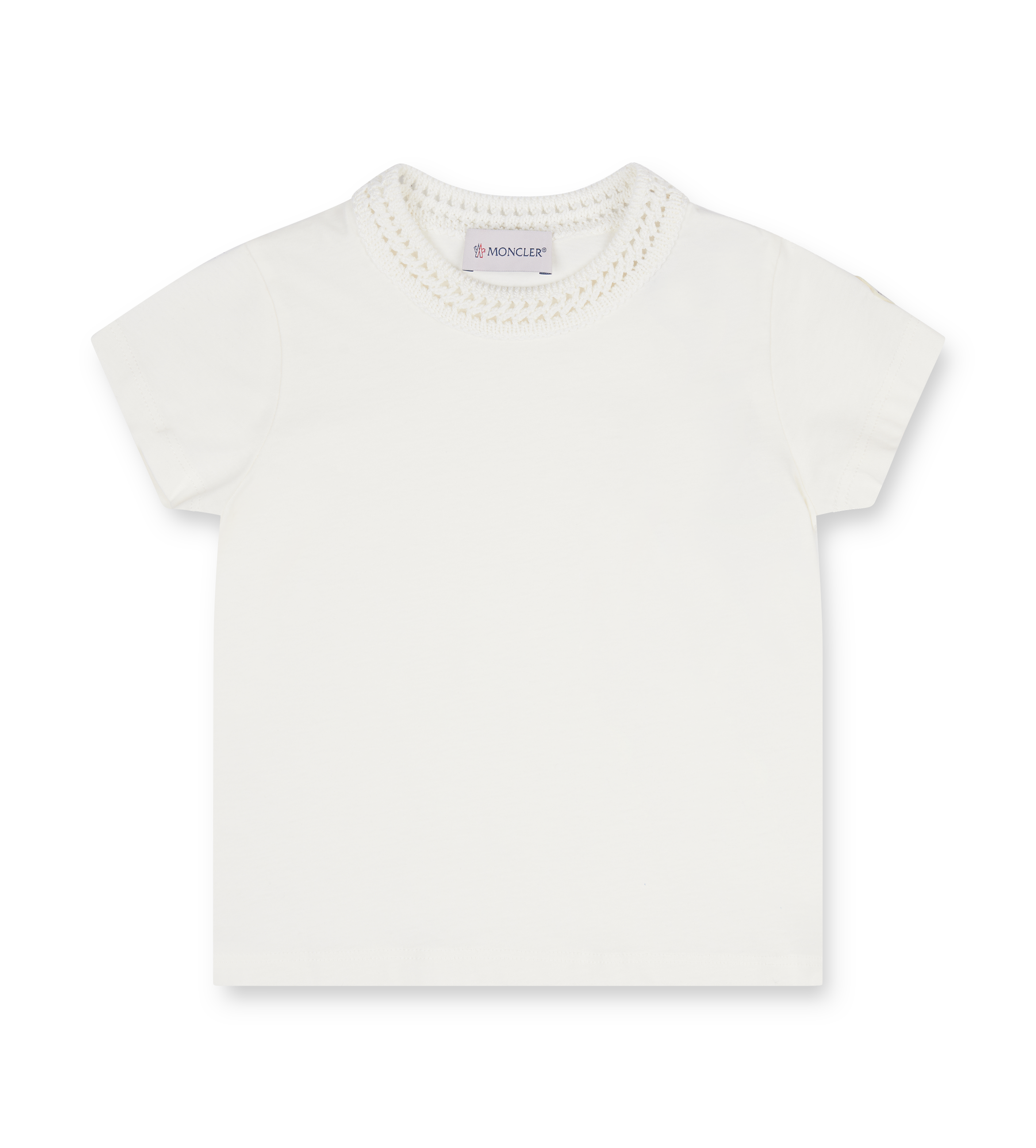 Crochet Accent Cotton T-Shirt