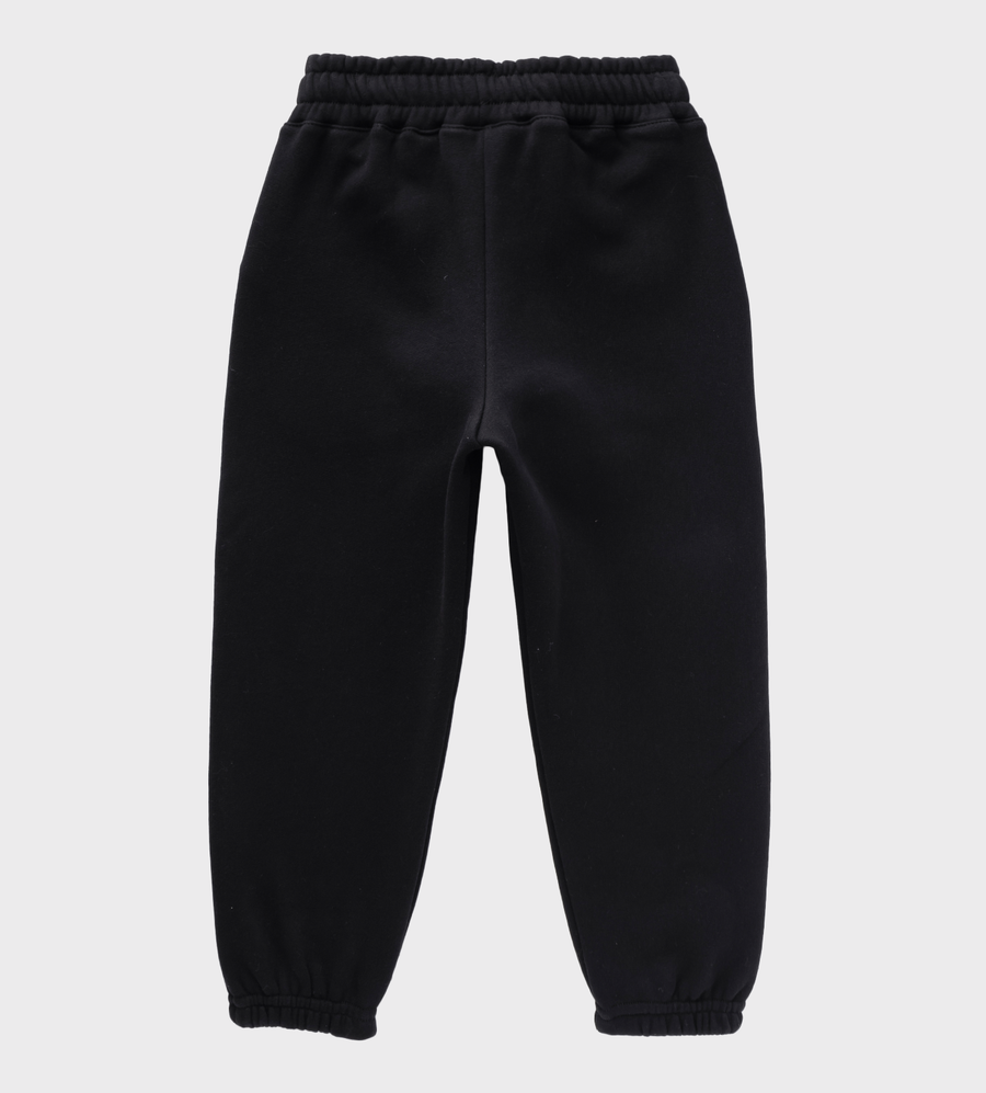 Logo Wide Leg Cuffed All Black