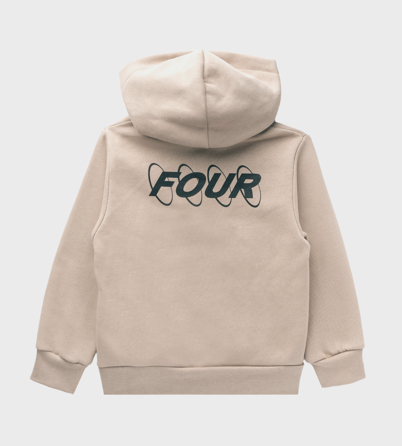 Circles Logo Zip Up Hoodie Vintage Khaki
