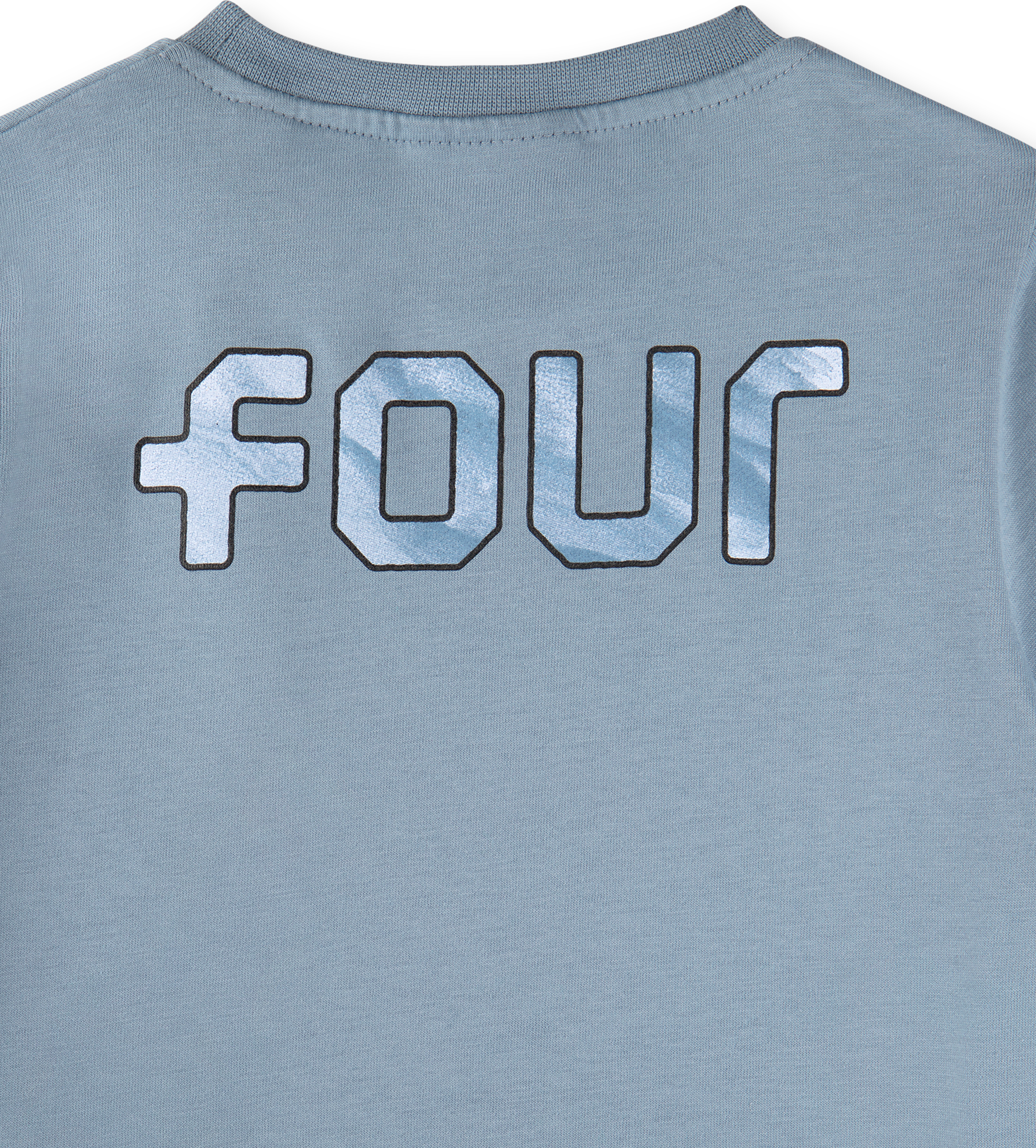 Outline Logo T-shirt Celeste