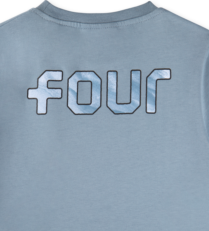 Outline Logo T-shirt Celeste