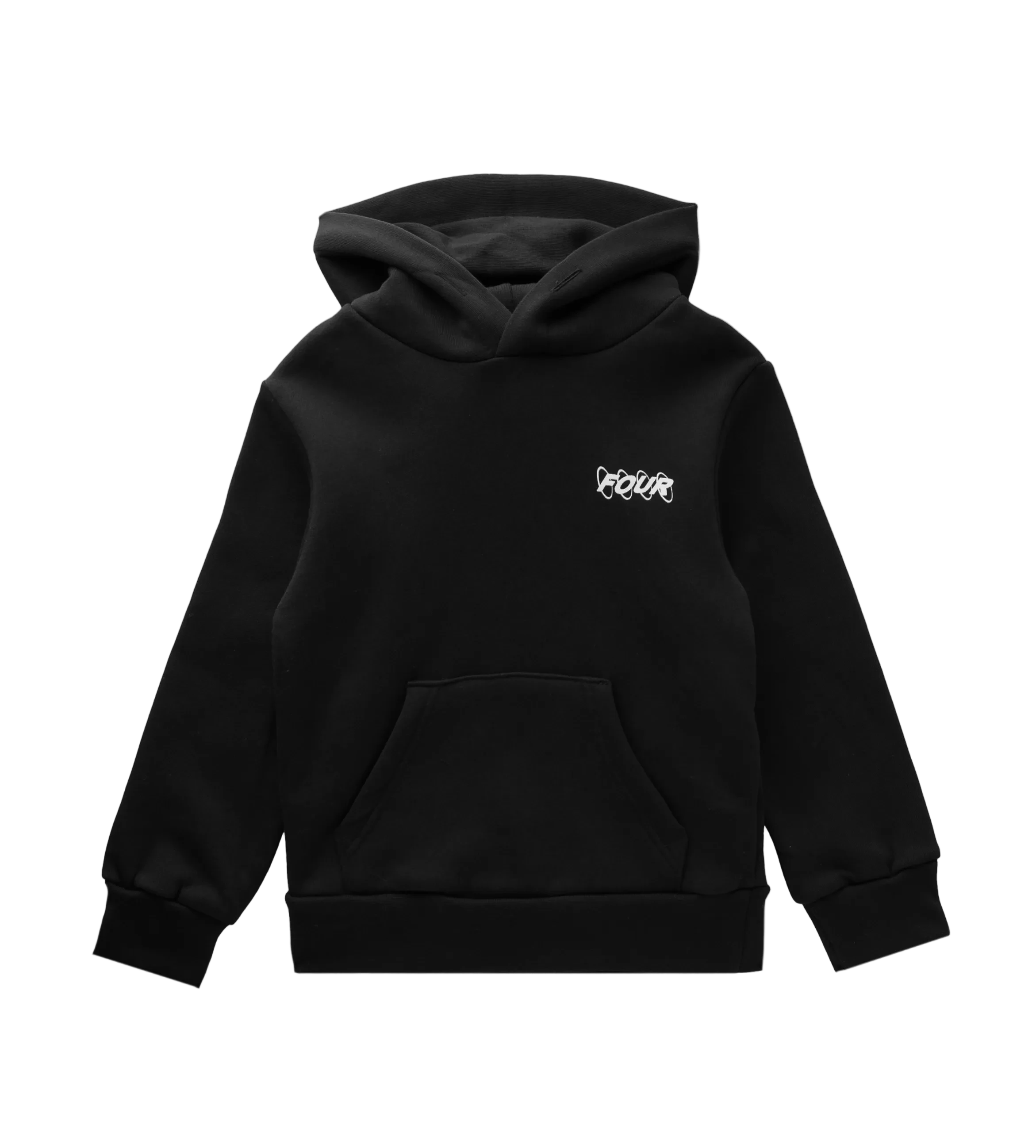 Circles logo hoodie black – FOUR Kids - Main Image