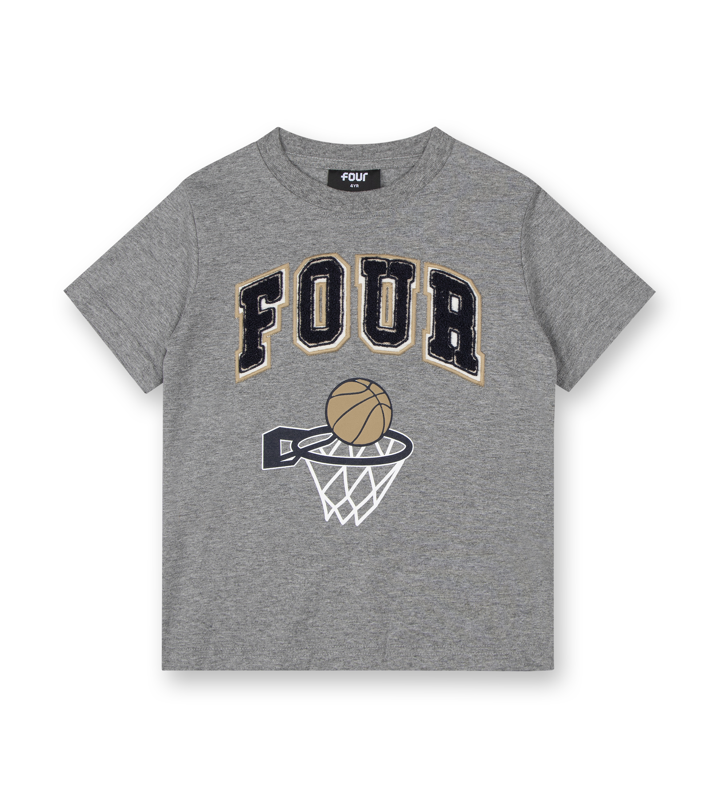 Basketball T-shirt Grey Melange