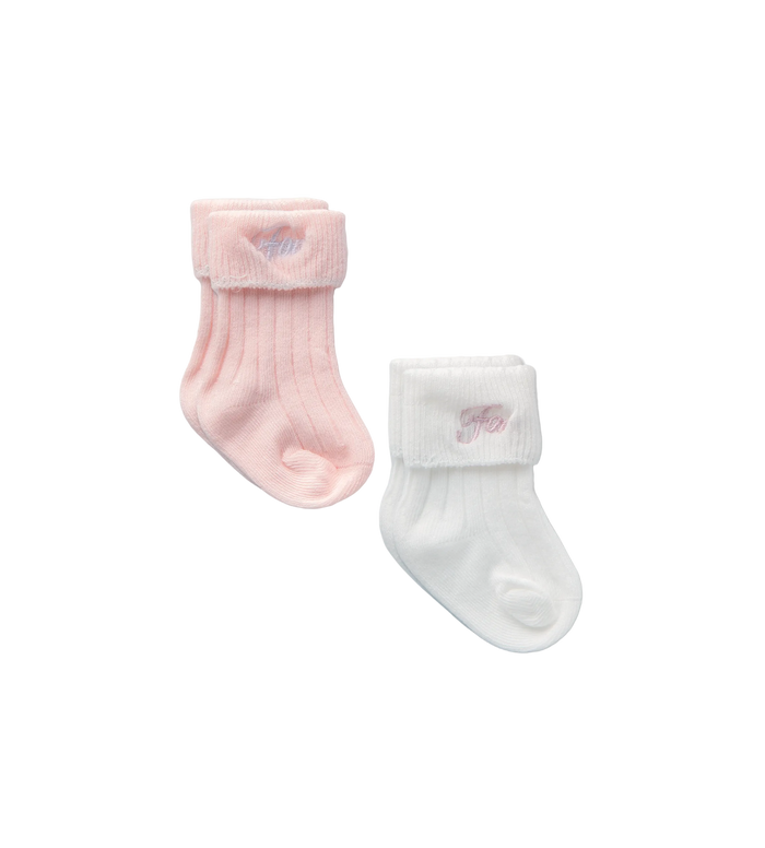 Baby 2-pack Socks White & Pink